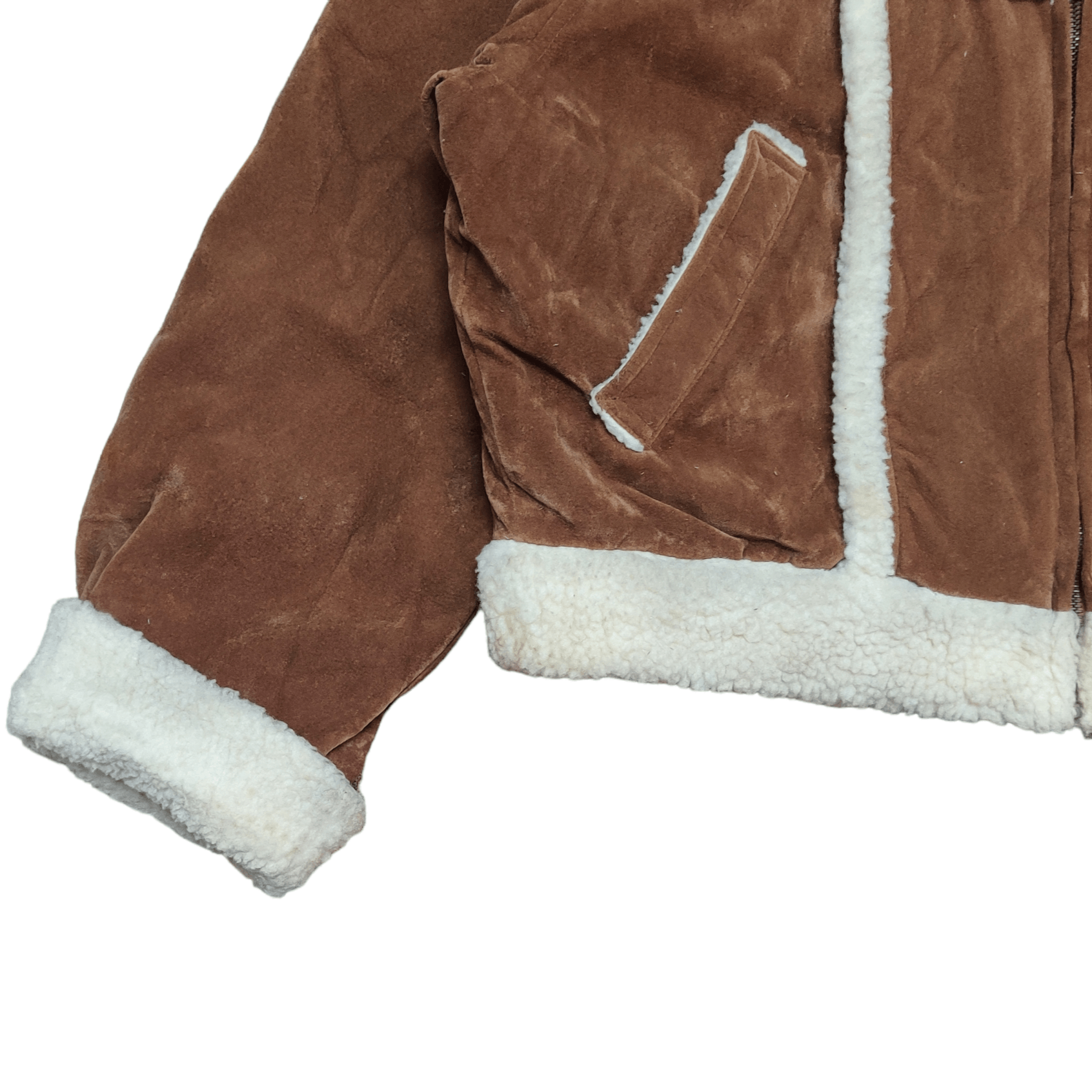 Japanese Brand Vintage Red Grape Shearling Cropped Jacket Size M / US 6-8 / IT 42-44 - 3 Thumbnail