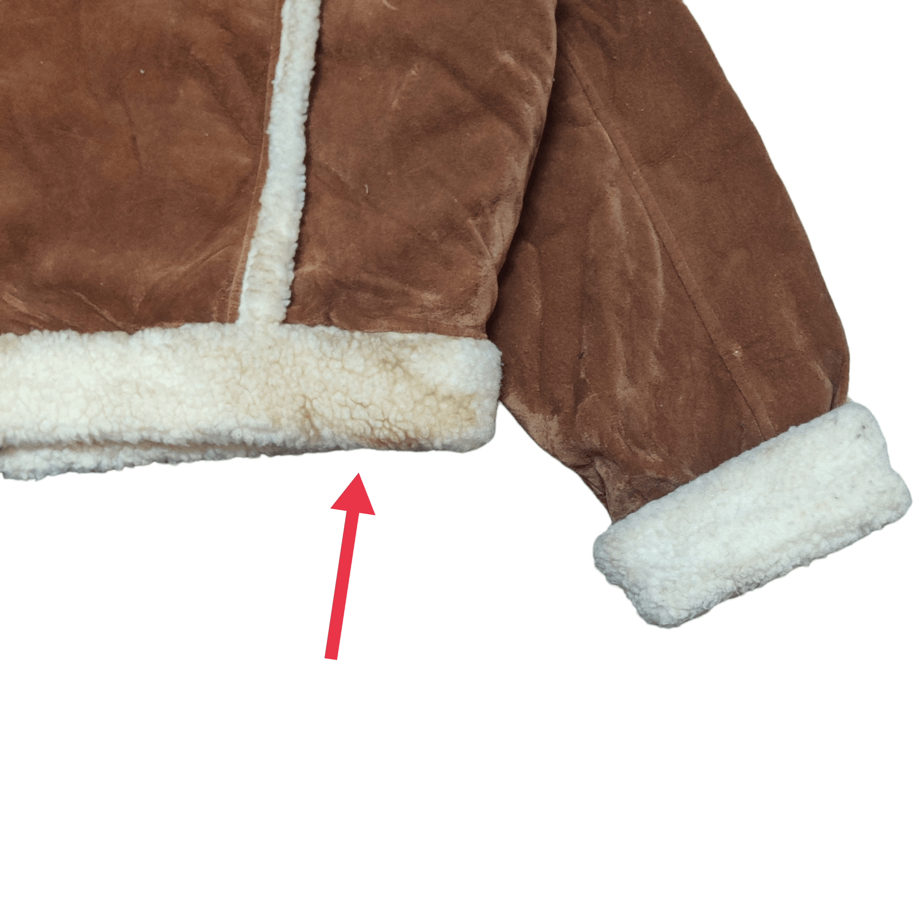 Japanese Brand Vintage Red Grape Shearling Cropped Jacket Size M / US 6-8 / IT 42-44 - 13 Thumbnail