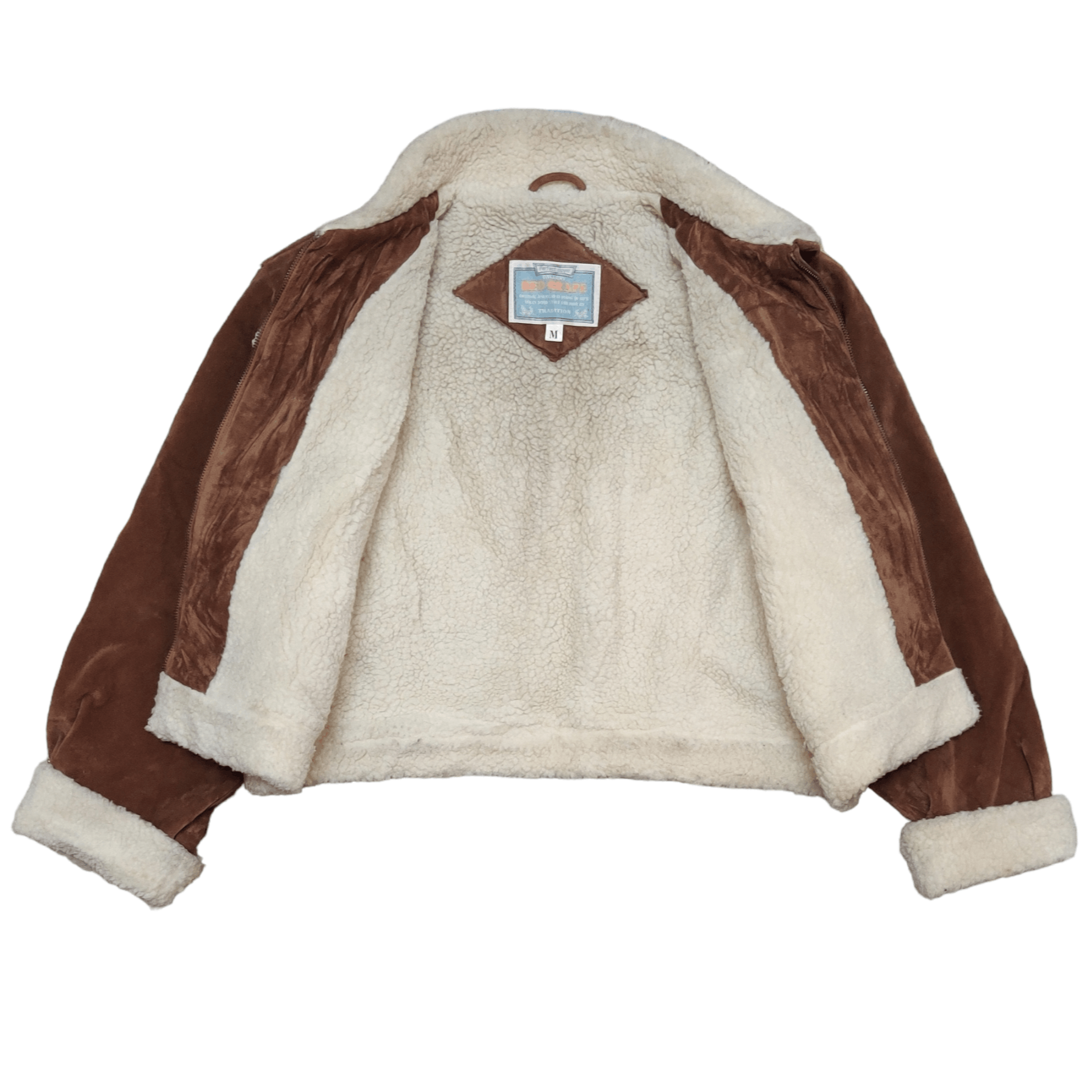 Japanese Brand Vintage Red Grape Shearling Cropped Jacket Size M / US 6-8 / IT 42-44 - 6 Thumbnail