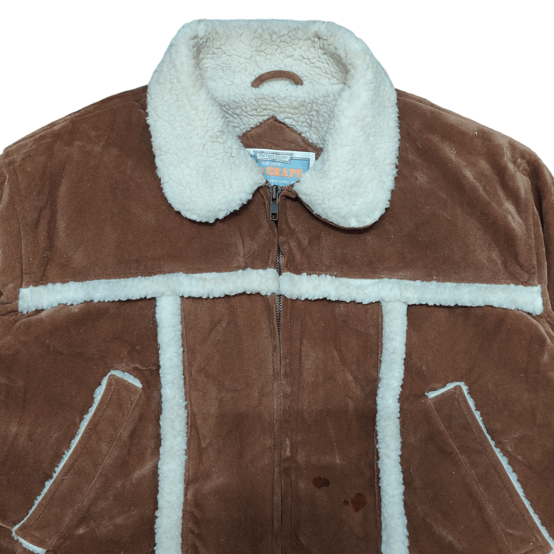 Japanese Brand Vintage Red Grape Shearling Cropped Jacket Size M / US 6-8 / IT 42-44 - 2 Thumbnail