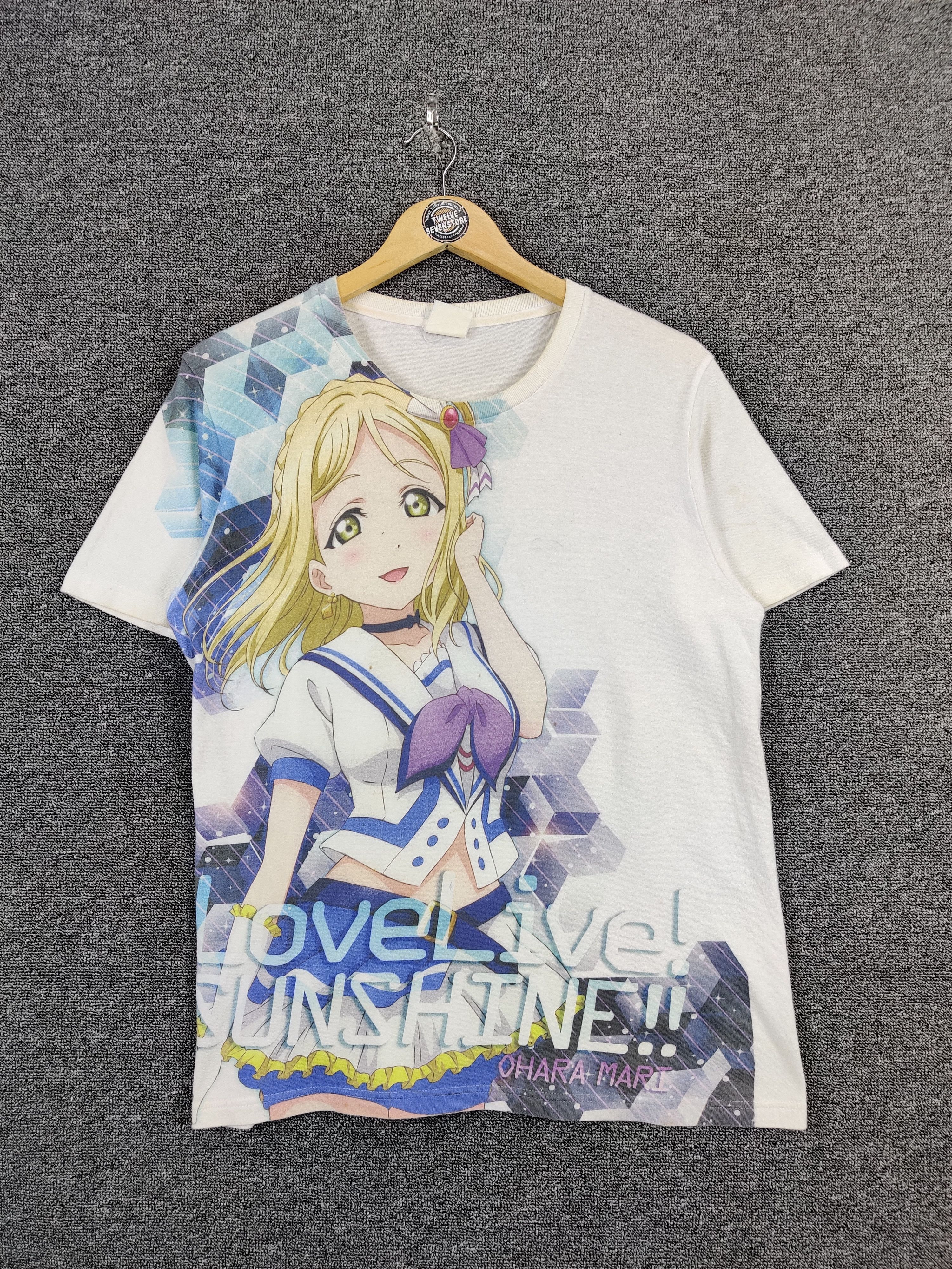 Vintage Cospa Mari Ohara Love Live Sunshine Overprint Tshirt