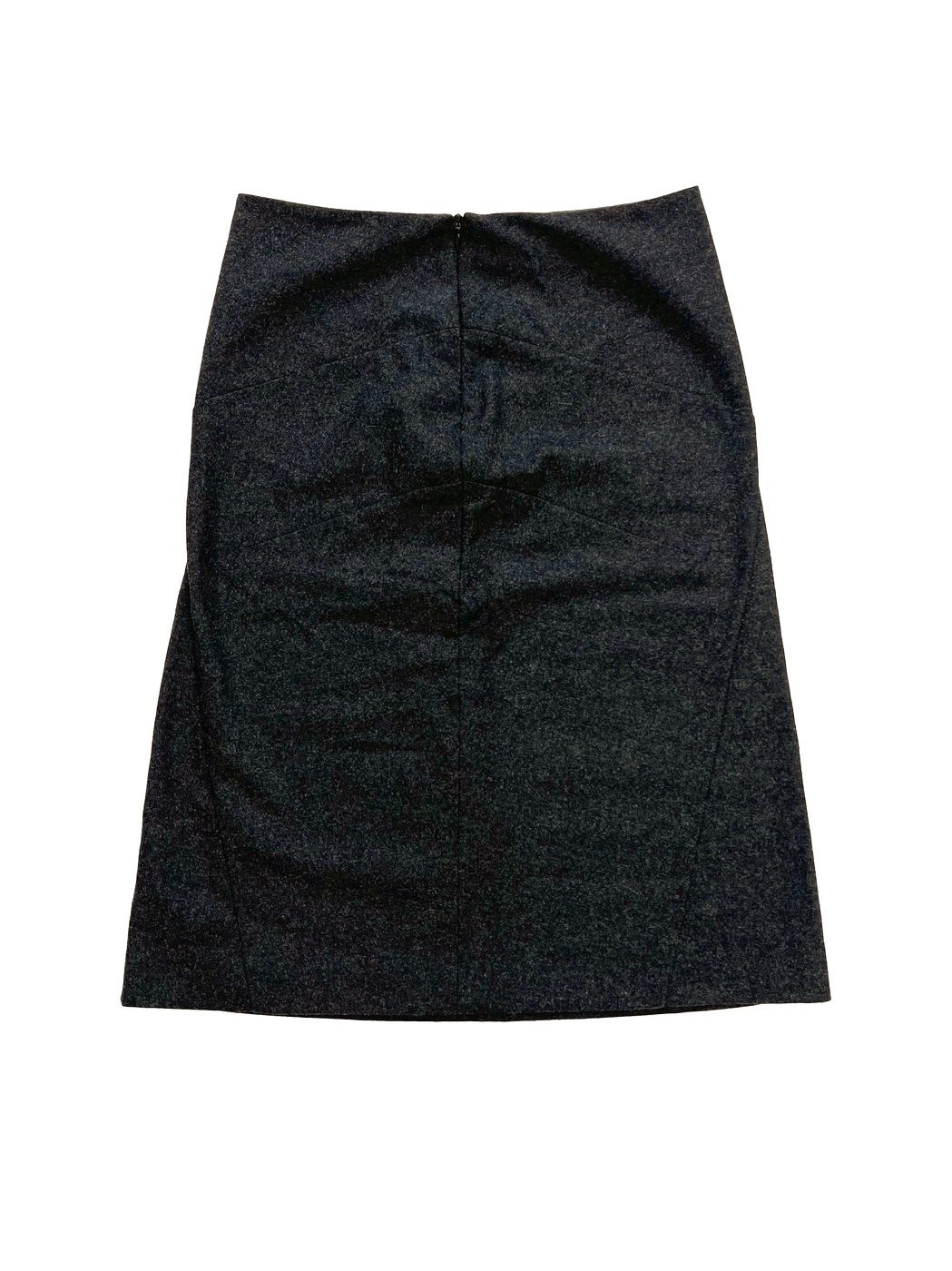 Alexander McQueen ⚡️QUICK SALE⚡️2000s' Alexander McQueen Charcoal Wool Skirt Size 28" / US 6 / IT 42 - 2 Thumbnail