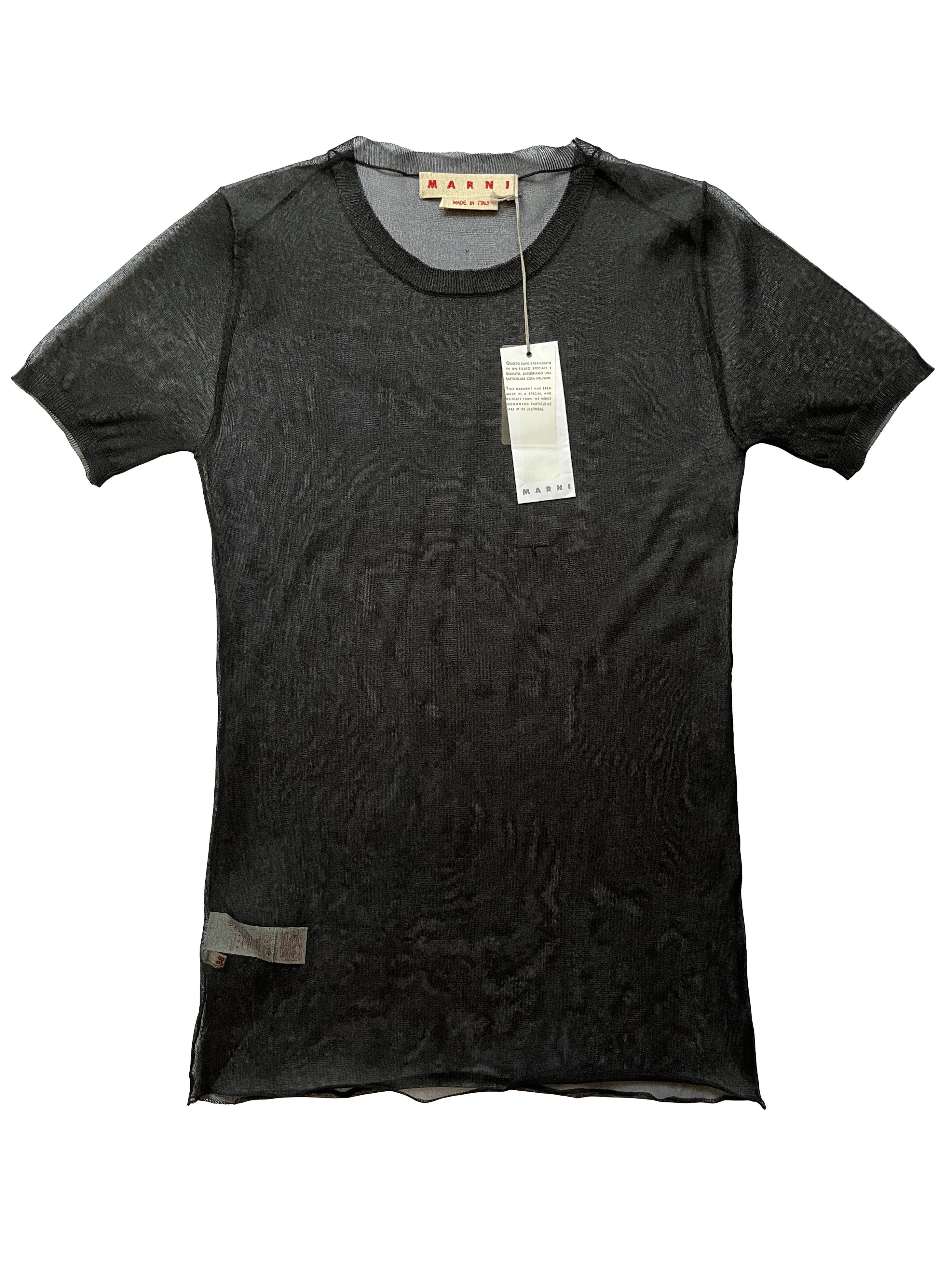 Marni ⚡️QUICK SALE⚡️Marni Sheer Silk Black Top Size M / US 6-8 / IT 42-44 - 1 Thumbnail