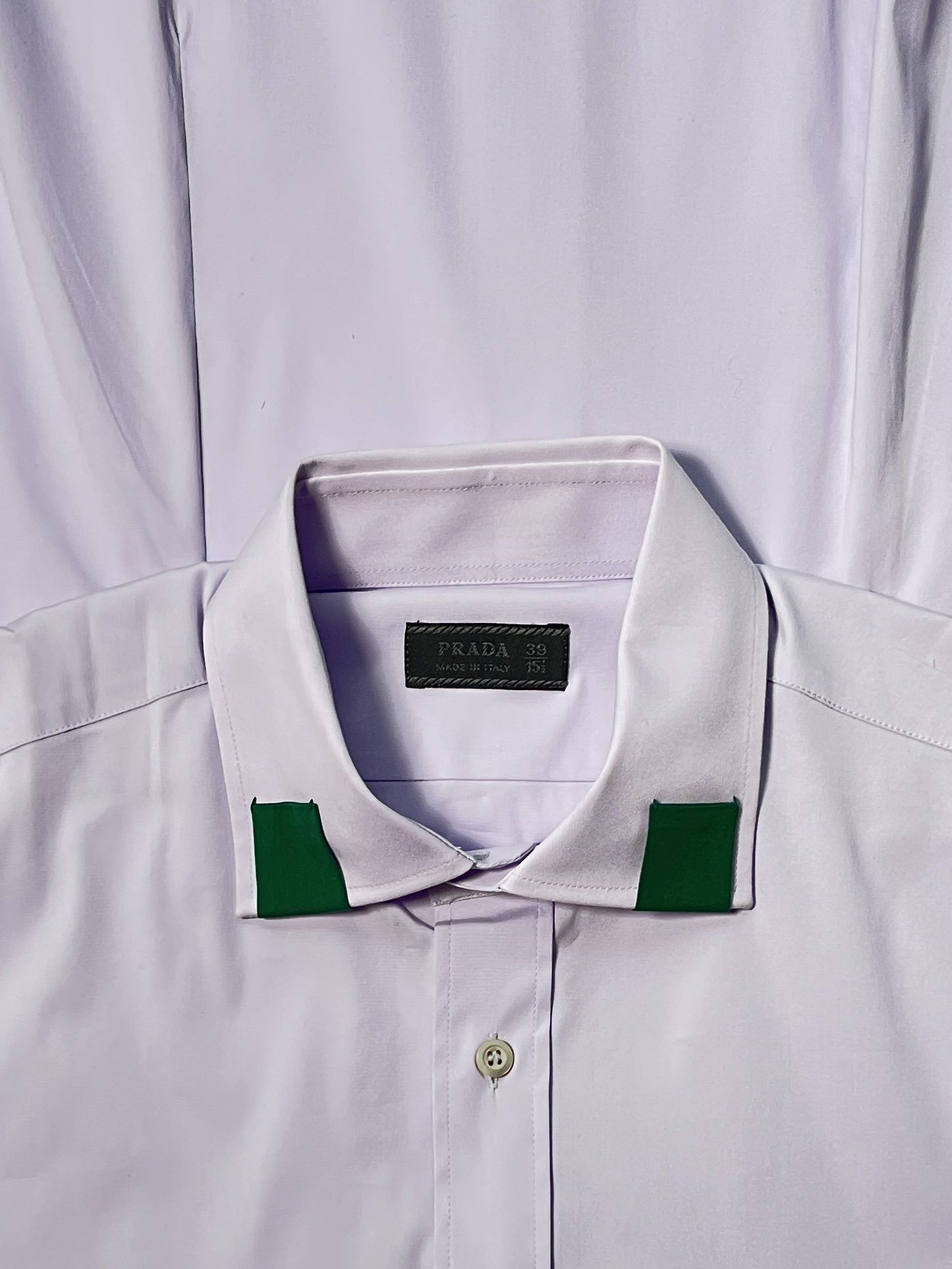 Prada ⚡️QUICK SALE⚡️2005 Prada Lilac Purple Shirt with Green Size US L / EU 52-54 / 3 - 4 Thumbnail