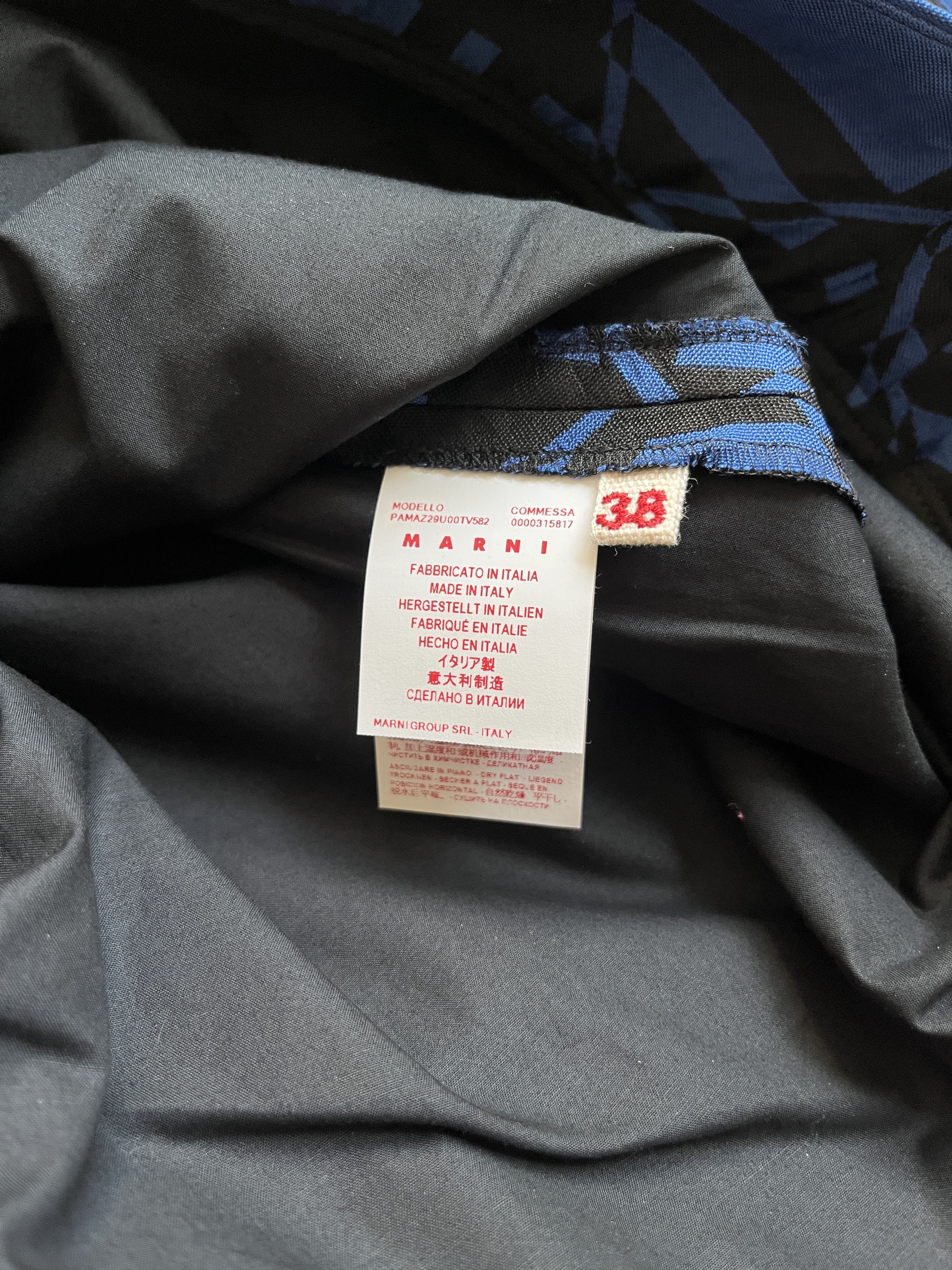 Marni ⚡️QUICK SALE⚡️Marni Mazarine Blue and Black Pants Trousers Size 29" - 4 Thumbnail