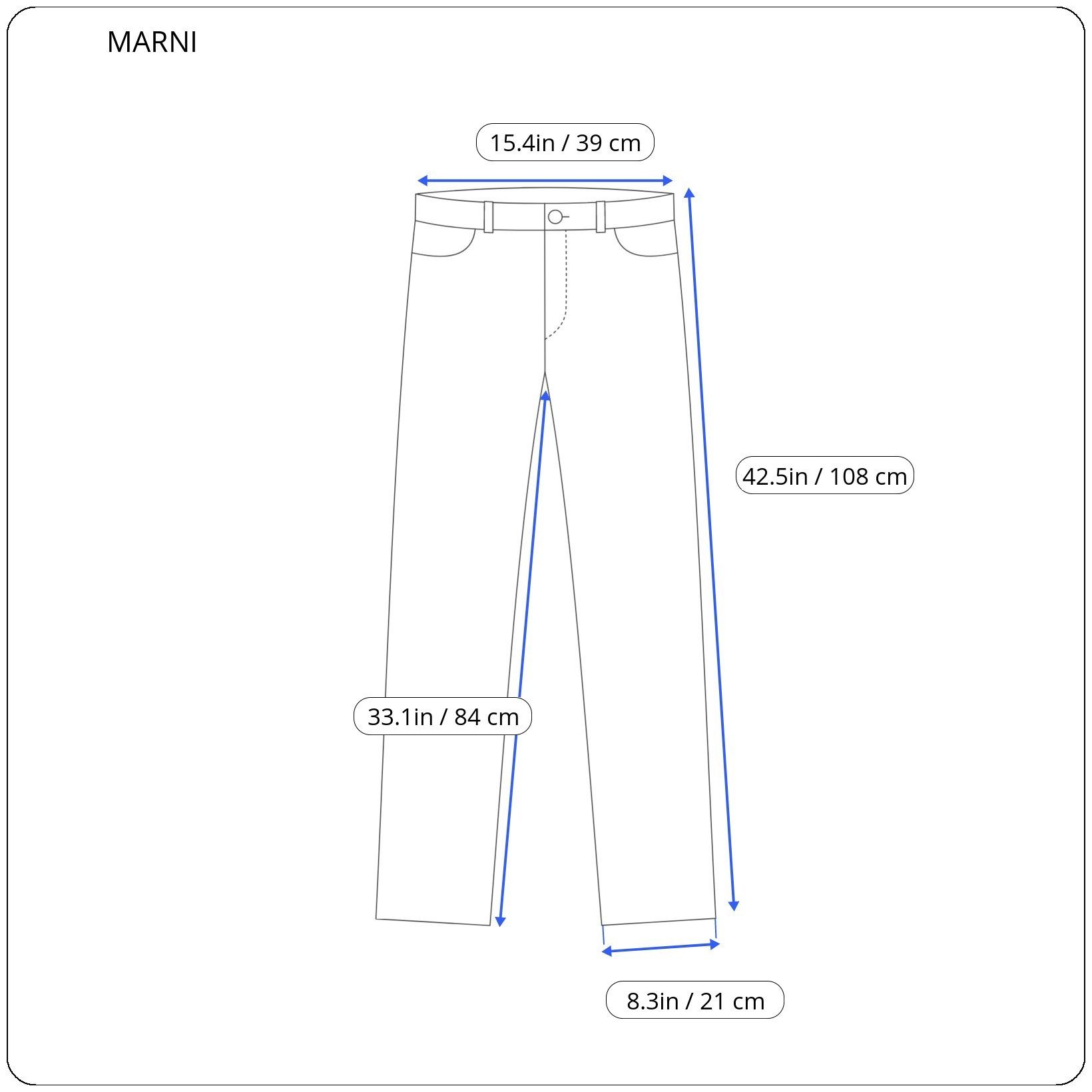 Marni ⚡️QUICK SALE⚡️Marni Mazarine Blue and Black Pants Trousers Size 29" - 6 Thumbnail