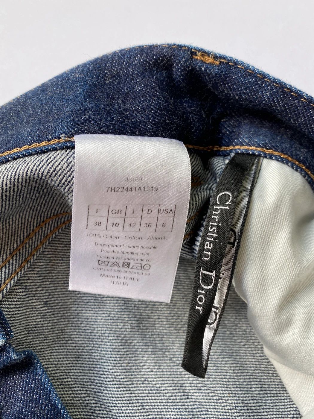 Dior × Hedi Slimane ⚡️QUICK SALE⚡️2007 Dior Hedi Slimane Blue Cut Jeans Denim Size US 31 - 4 Thumbnail
