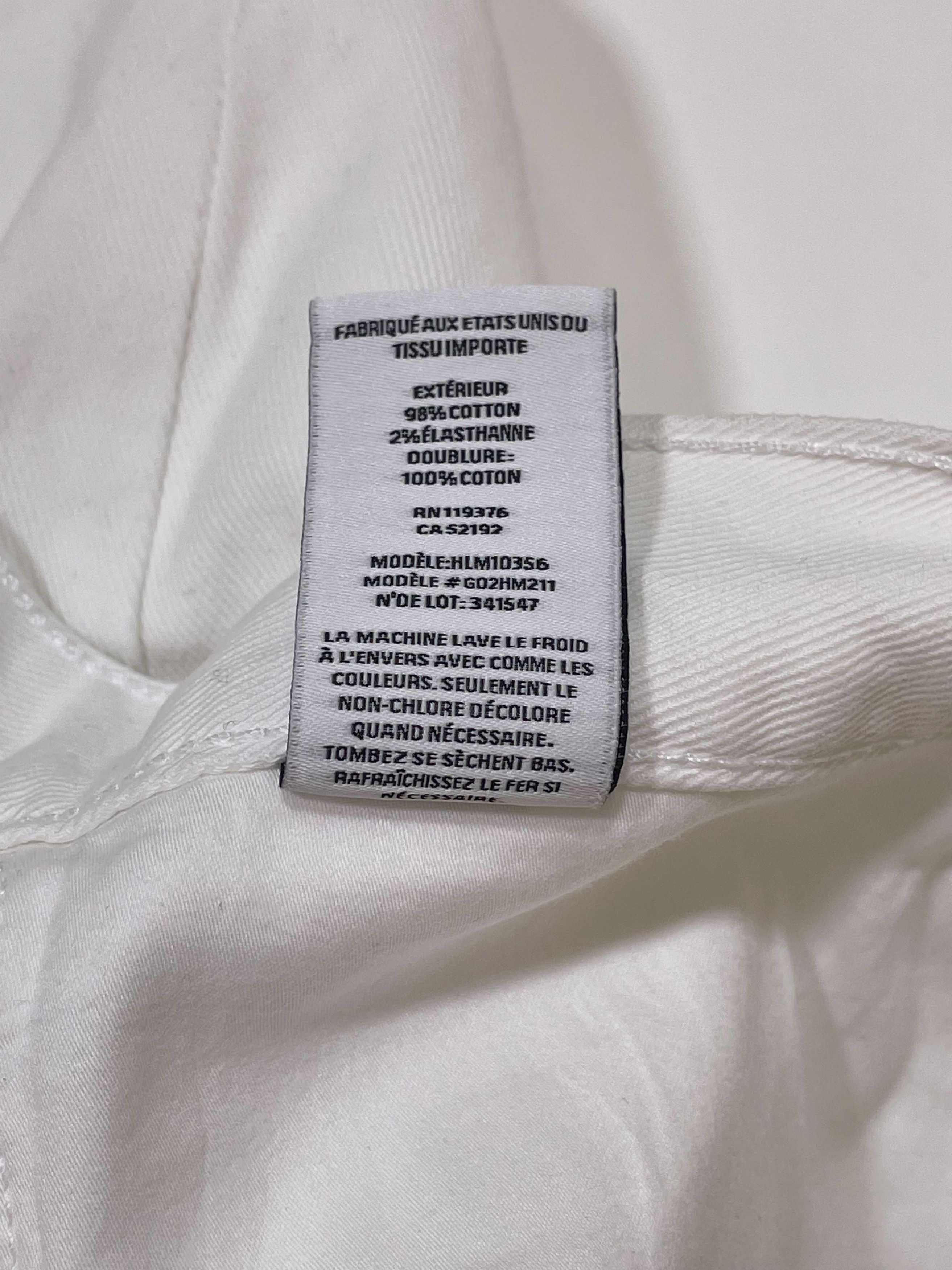 Helmut Lang ⚡️QUICK SALE⚡️Helmut Lang White Stretchy Jean Denim Size US 32 / EU 48 - 10 Thumbnail