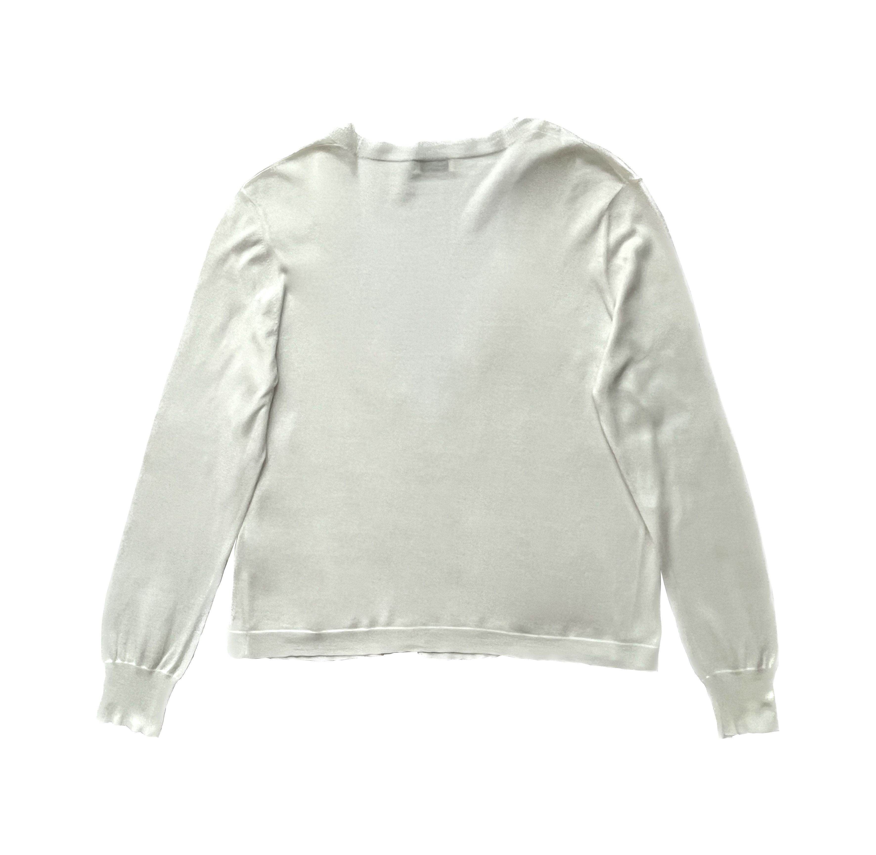 Dries Van Noten ⚡️QUICK SALE⚡️Dries Van Noten White Cardigan Size L / US 10 / IT 46 - 2 Thumbnail