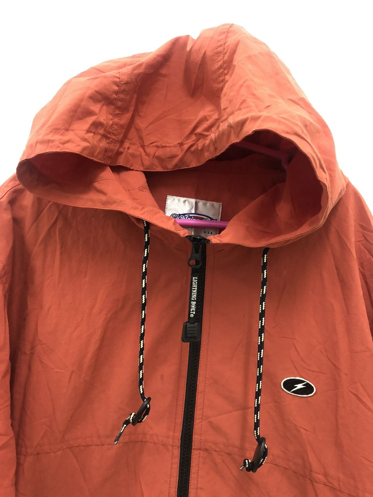 Lightning Bolt Rare 90s Vintage LIGHTNING BOLT Hooded Jacket Size US L / EU 52-54 / 3 - 2 Thumbnail