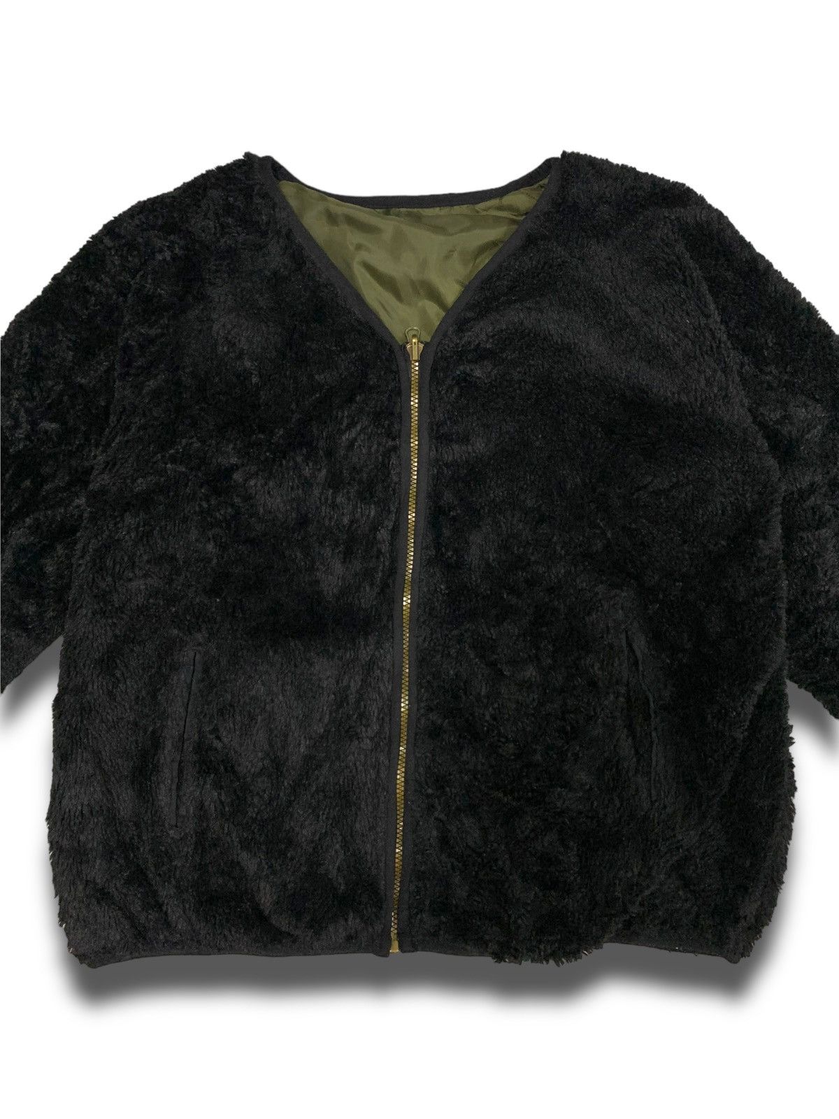 Beauty Beast × Japanese Brand Vintage Avant Garde V Faux Women Vest Size S / US 4 / IT 40 - 2 Thumbnail