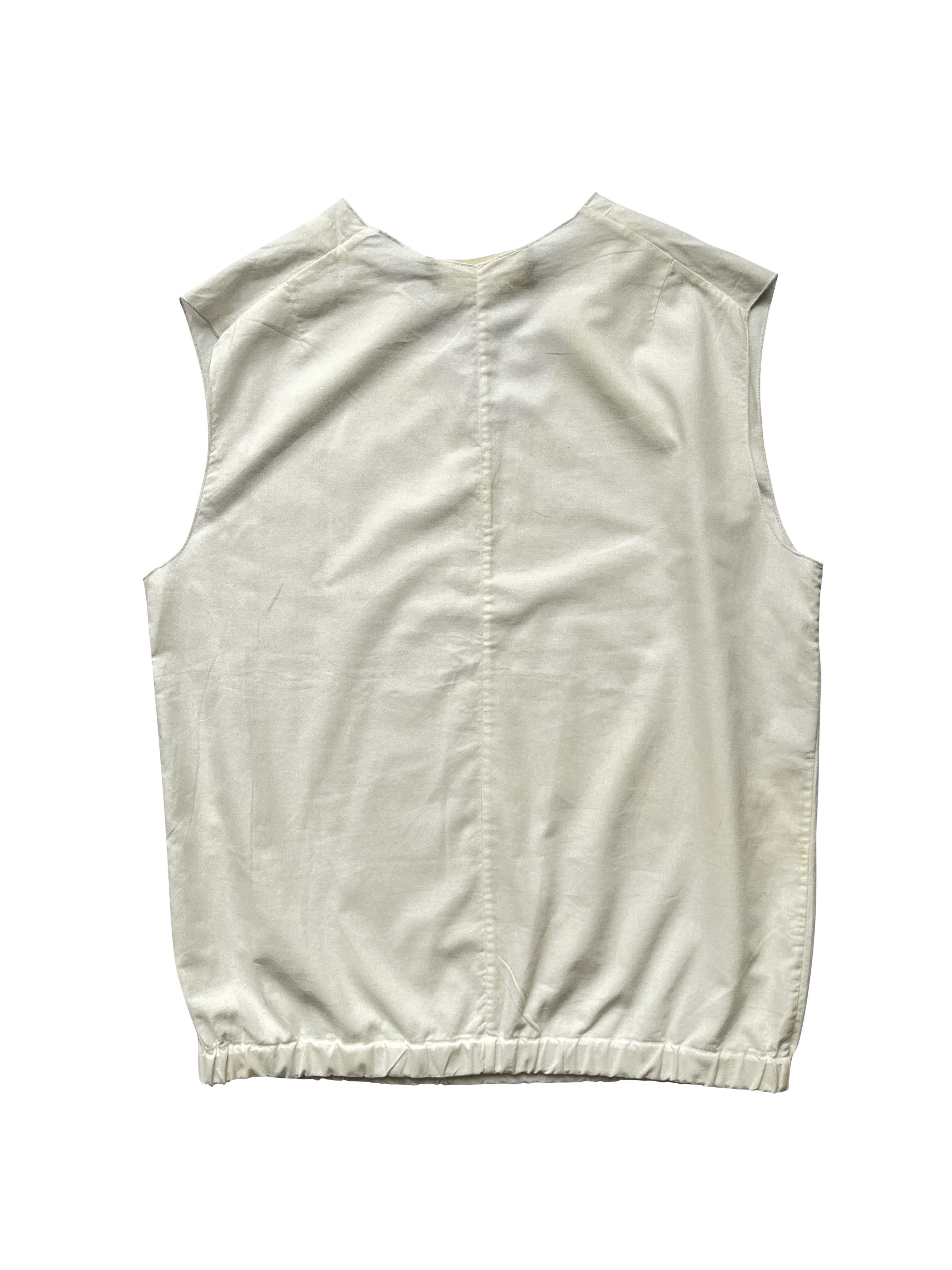 Marni ⚡️QUICK SALE⚡️Marni White V-Neck Sleeveless Blouse Top Size L / US 10 / IT 46 - 2 Thumbnail