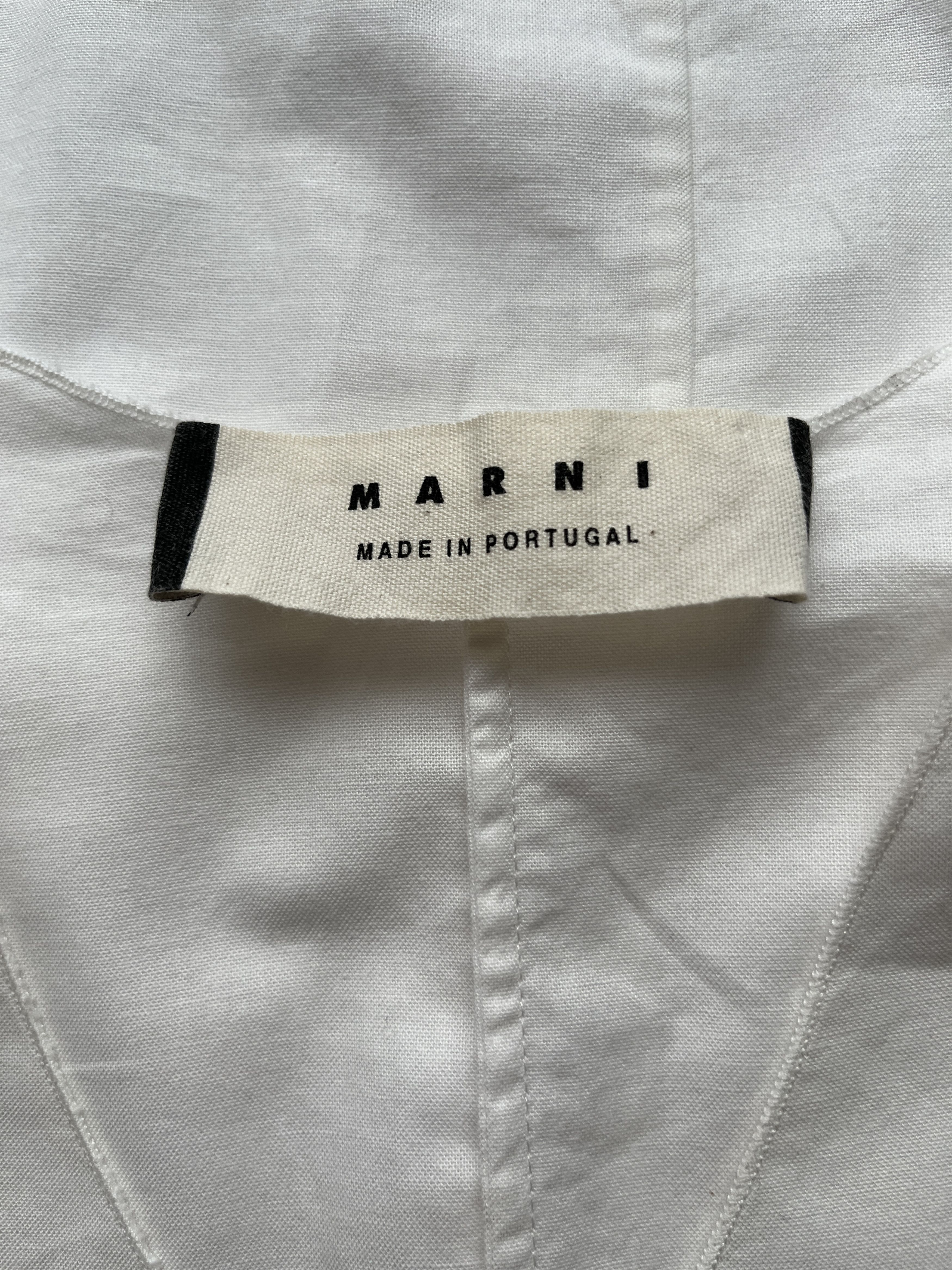 Marni ⚡️QUICK SALE⚡️Marni White V-Neck Sleeveless Blouse Top Size L / US 10 / IT 46 - 3 Thumbnail