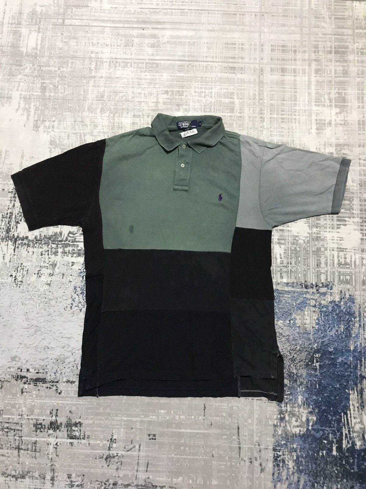 Polo Ralph Lauren Sonic Lab x Polo Ralph Lauren Reconsructed Patchwork Polo Size US L / EU 52-54 / 3 - 1 Thumbnail
