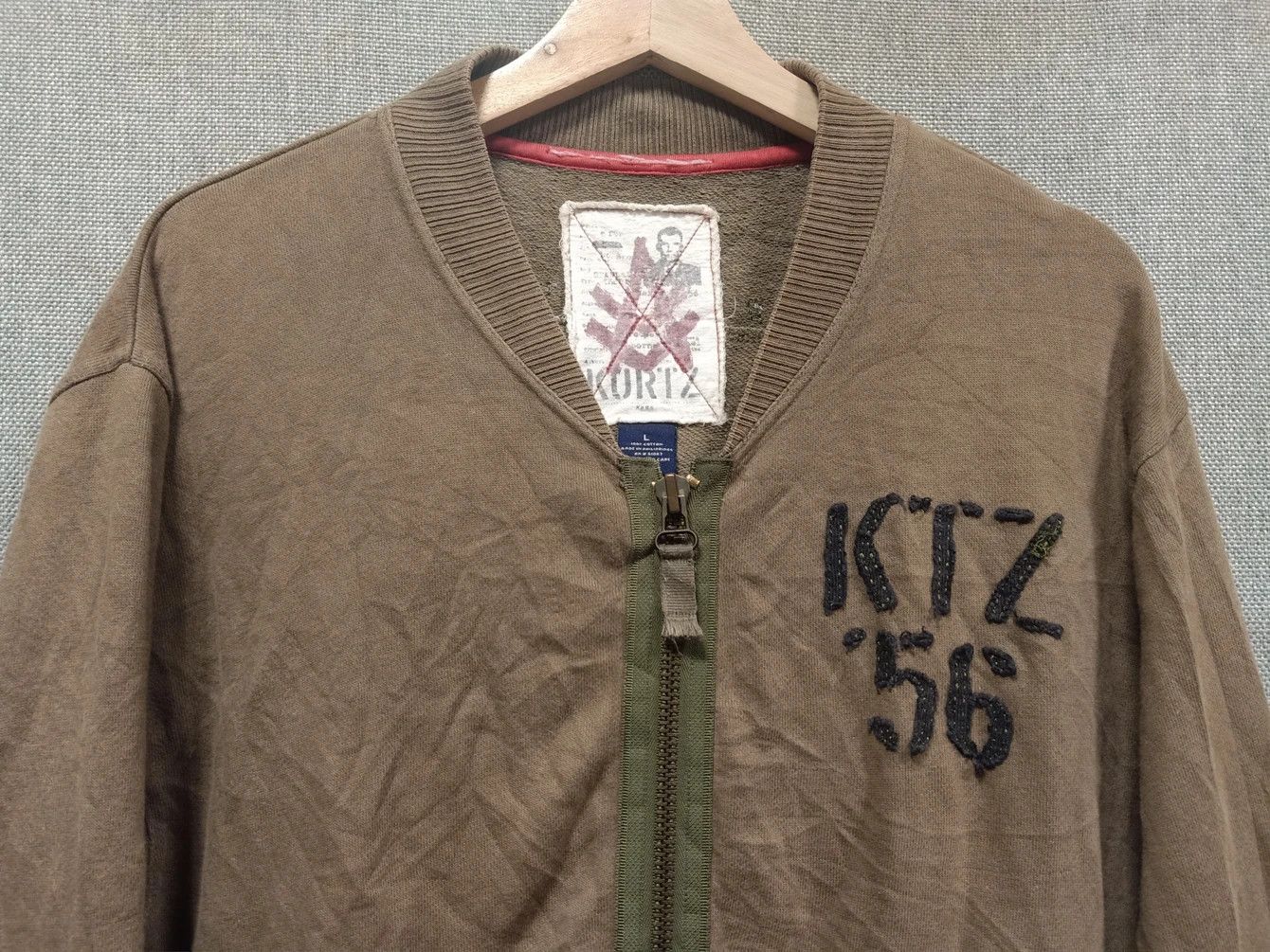 A. Kurtz × Designer × Vintage vintage sweatshirt millitary A.Kurtz Size US L / EU 52-54 / 3 - 3 Thumbnail