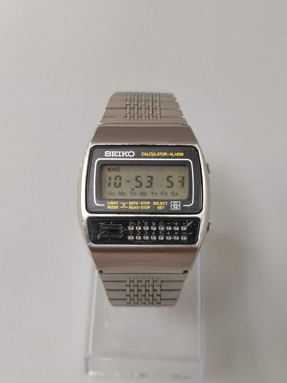 Vintage RARE Vintage SEIKO C359-5000 Calculator Digital Men’s Watch ...