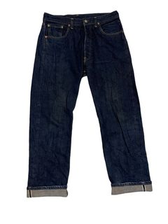 Levi's Vintage Clothing 1954 501Zxx Big E Selvedge Jeans 32x32 Distressed Rare