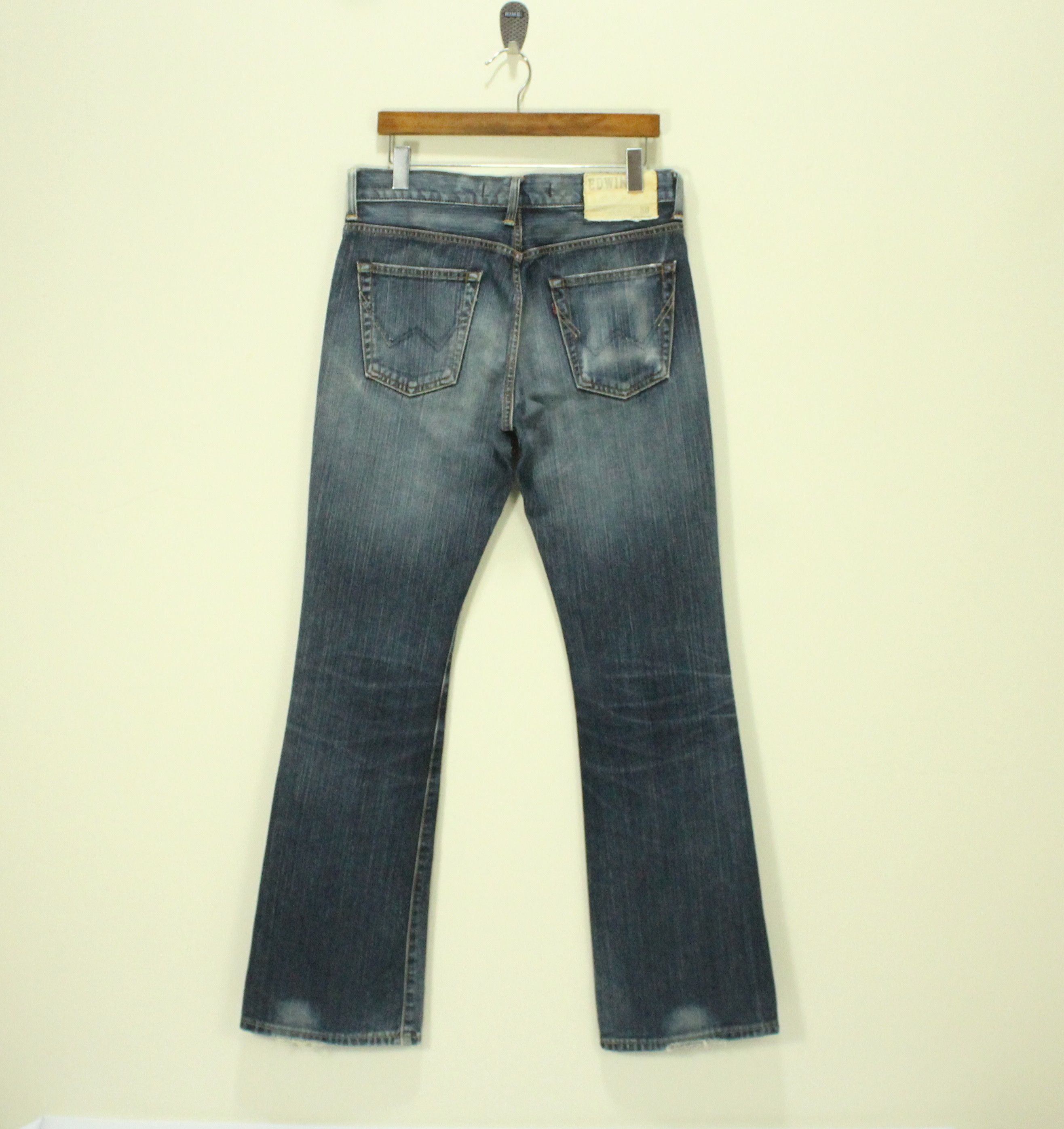 Vintage FLARED EDWIN Jeans Denim Bootcut Exclusive Vintage Model Size US 31 - 9 Thumbnail