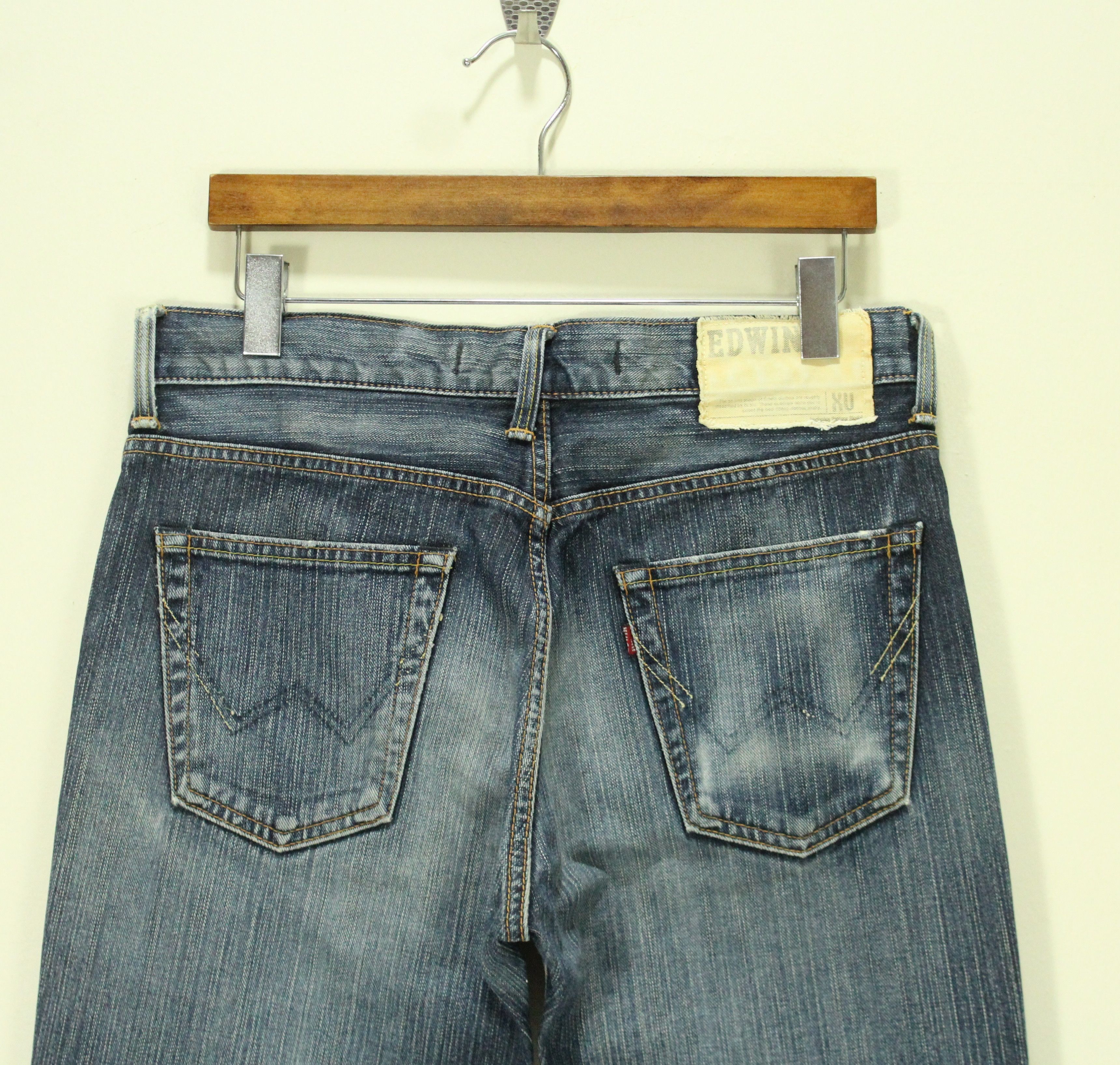 Vintage FLARED EDWIN Jeans Denim Bootcut Exclusive Vintage Model Size US 31 - 10 Thumbnail