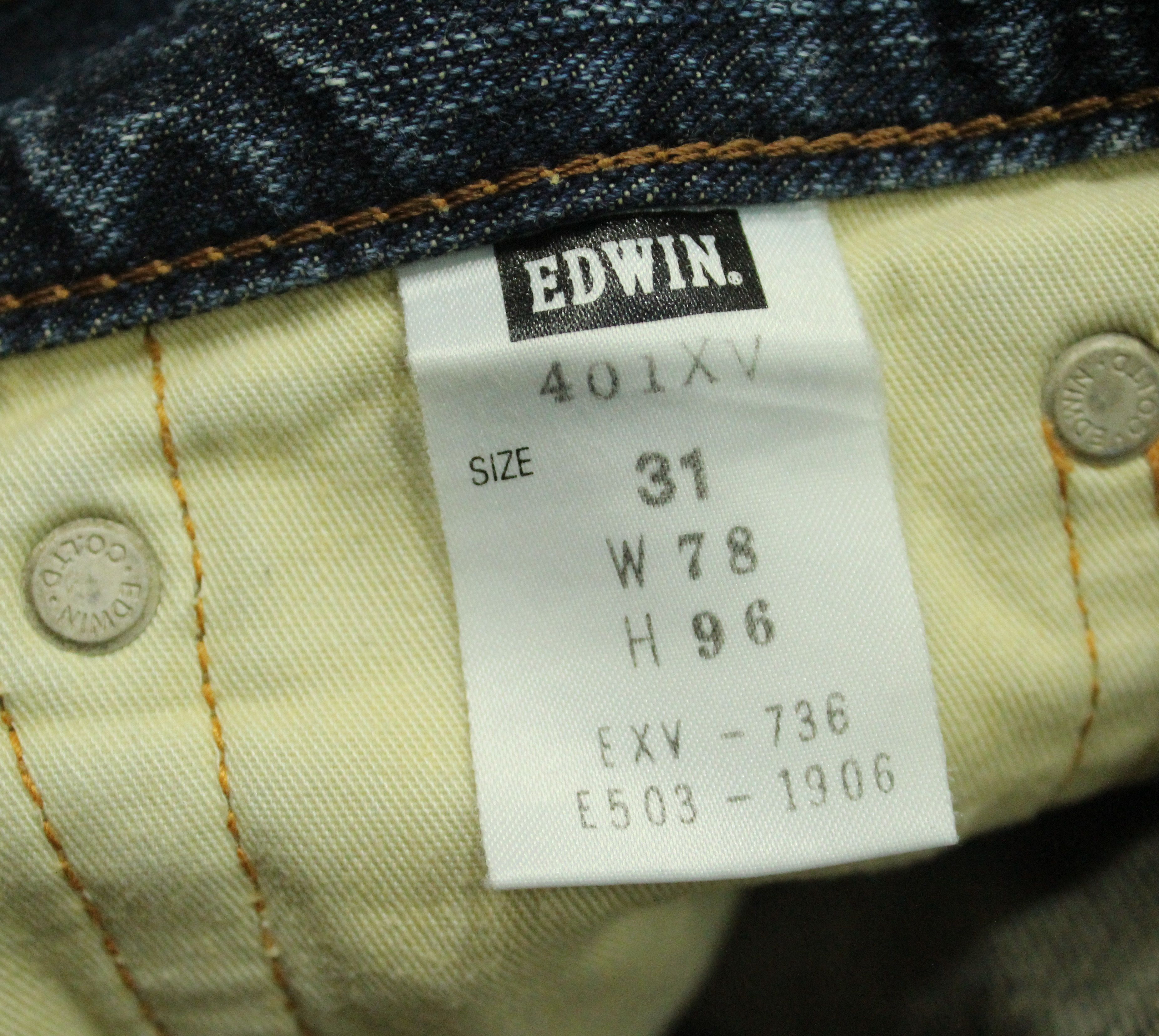 Vintage FLARED EDWIN Jeans Denim Bootcut Exclusive Vintage Model Size US 31 - 18 Thumbnail