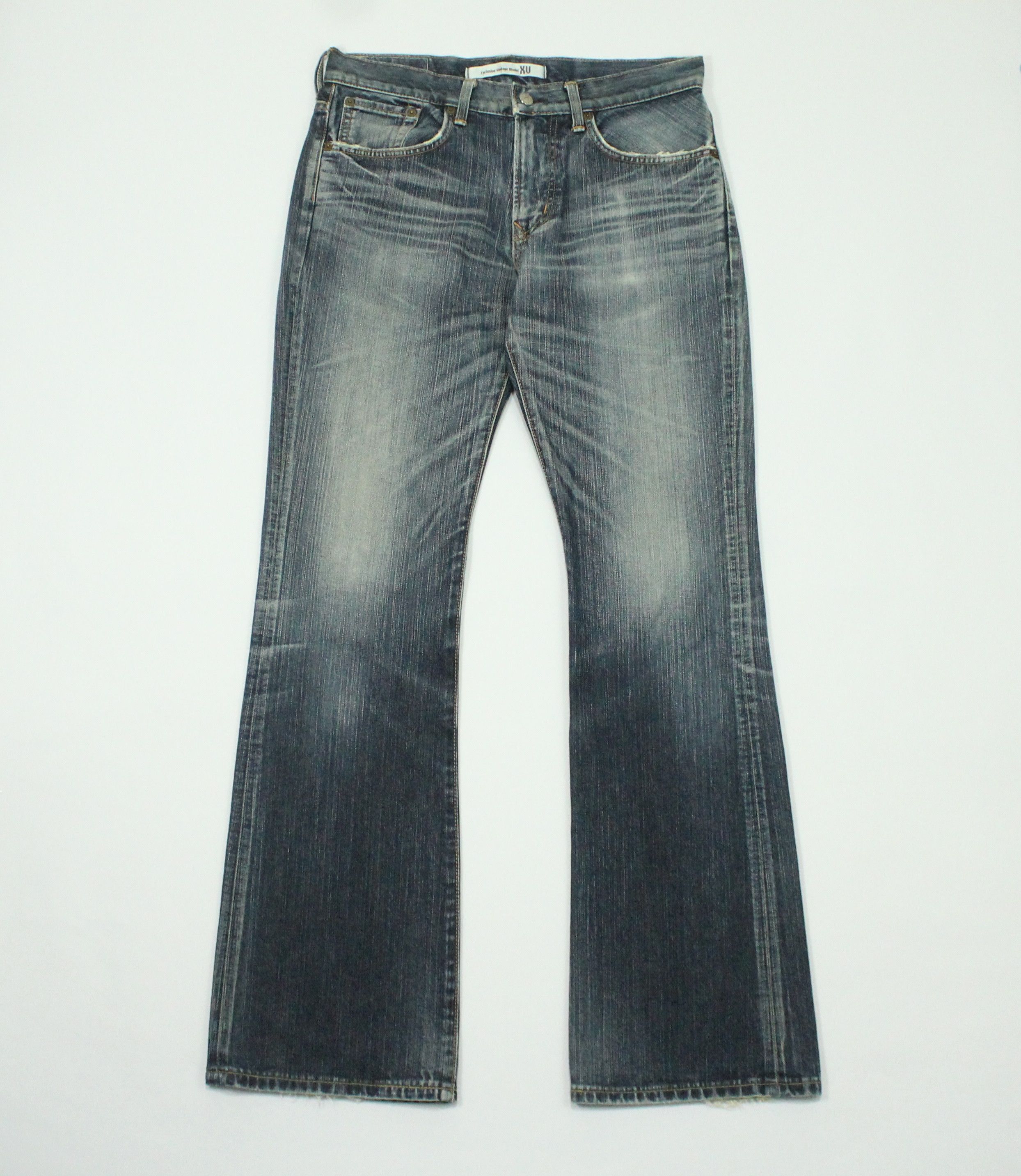 Vintage FLARED EDWIN Jeans Denim Bootcut Exclusive Vintage Model Size US 31 - 1 Thumbnail