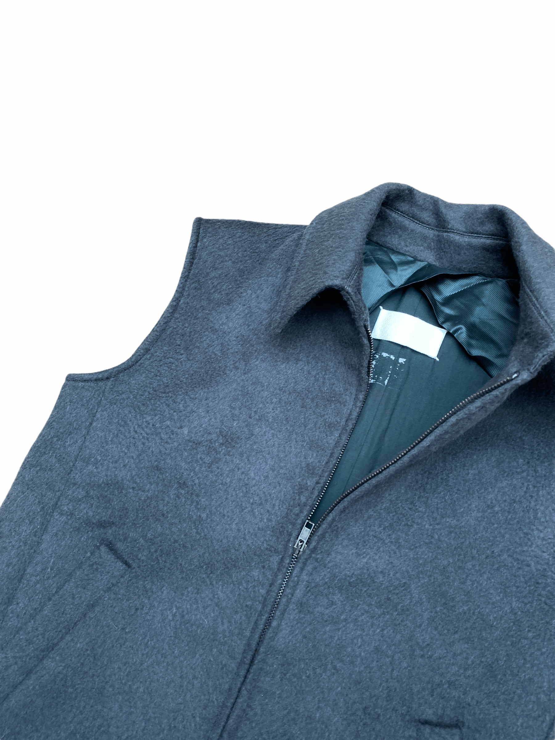 Maison Margiela F/W 2002 Dark Green / Greyish Wool Vest Jacket Size US M / EU 48-50 / 2 - 4 Thumbnail