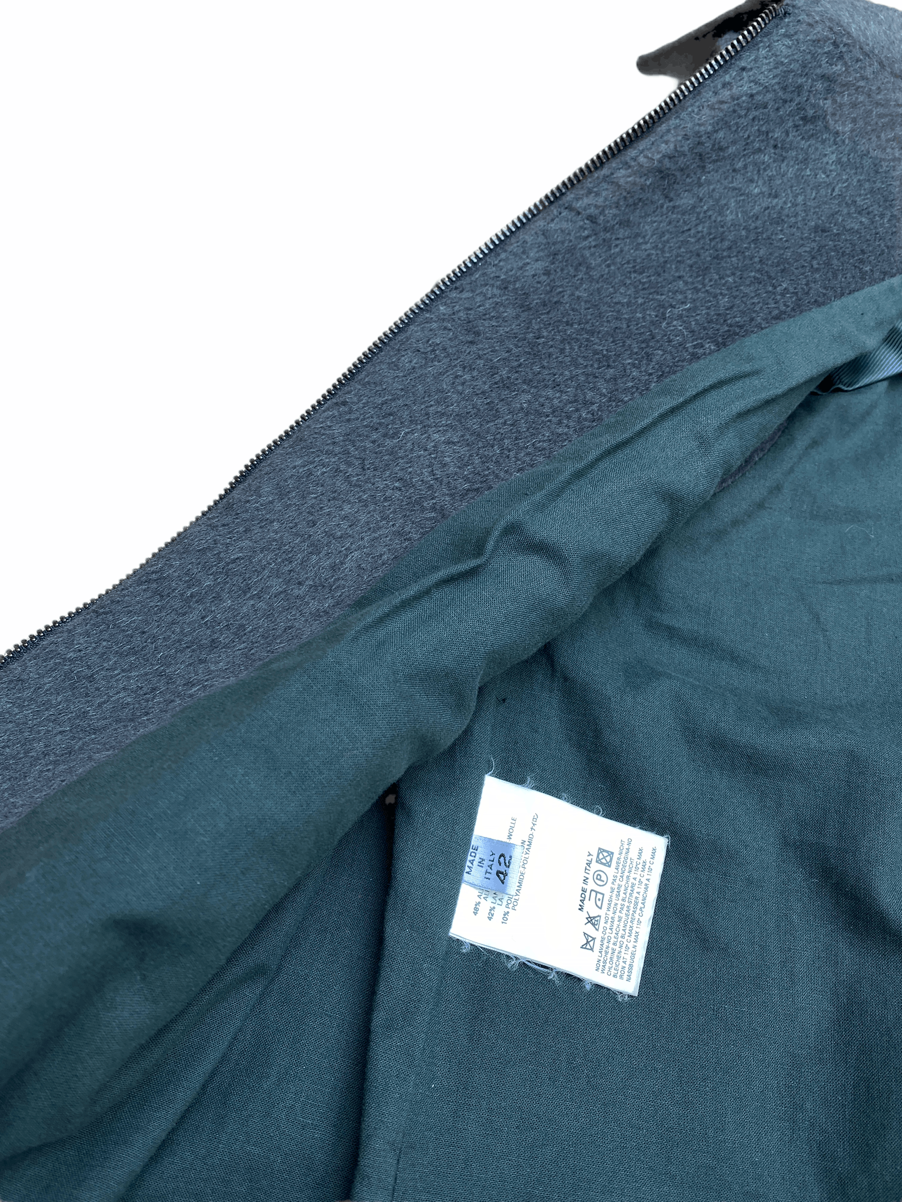 Maison Margiela F/W 2002 Dark Green / Greyish Wool Vest Jacket Size US M / EU 48-50 / 2 - 8 Thumbnail