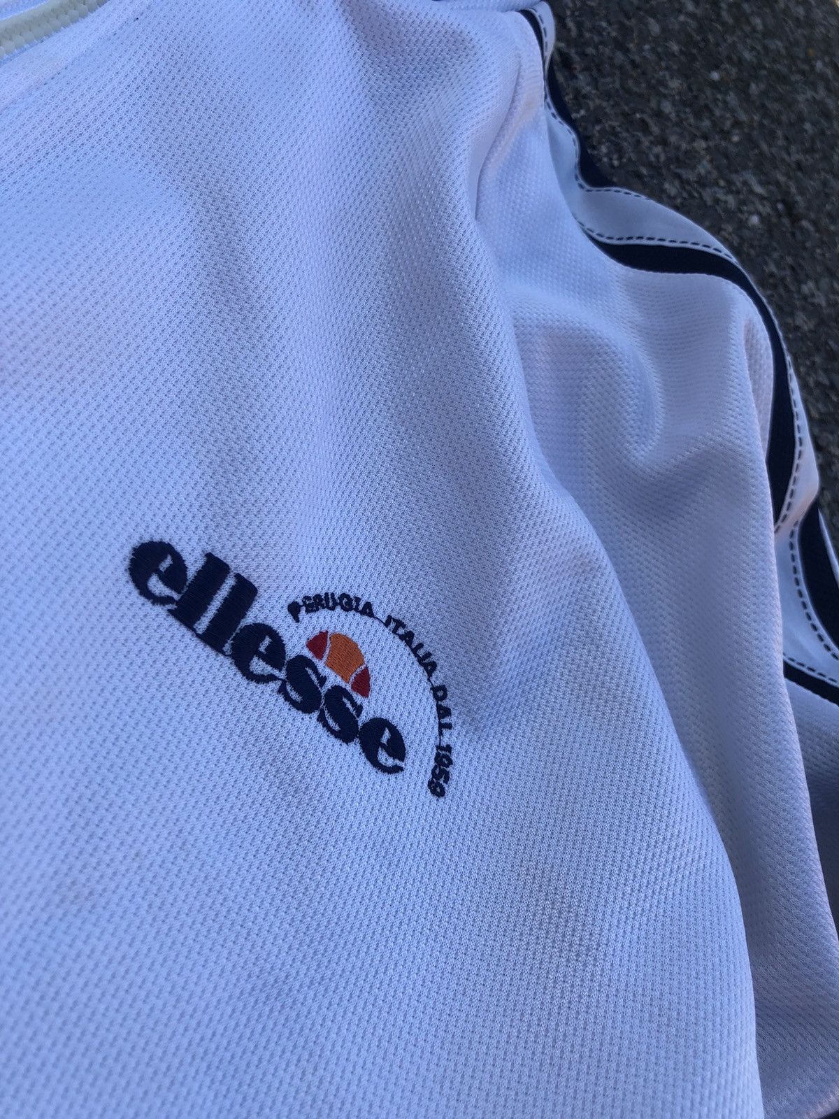 Ellesse × Japanese Brand × Vintage Vintage original Ellesse Side tape jacket made in Italy Size US L / EU 52-54 / 3 - 2 Thumbnail
