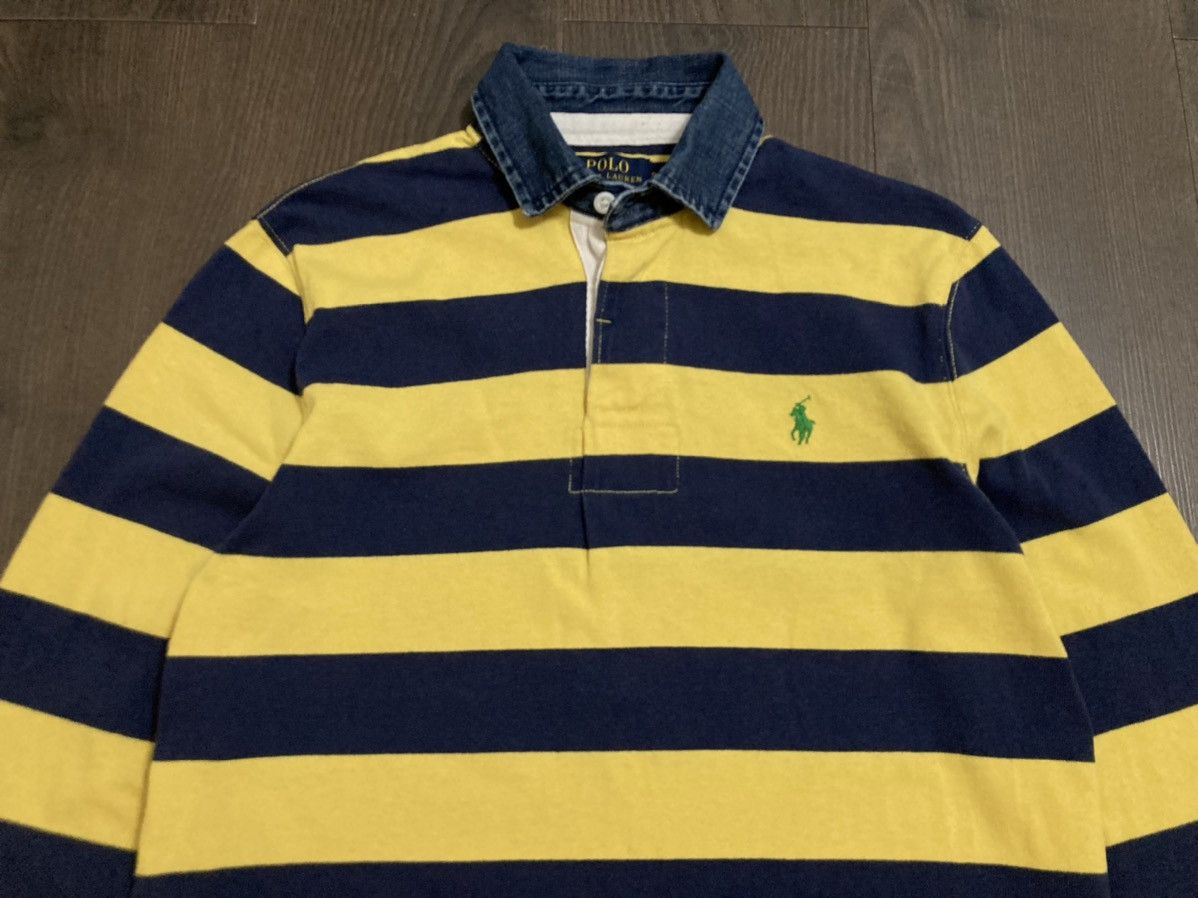 Polo Ralph Lauren × Ralph Lauren × Vintage RALPH LAUREN Striped Rugby Polo Shirt Size US S / EU 44-46 / 1 - 3 Thumbnail