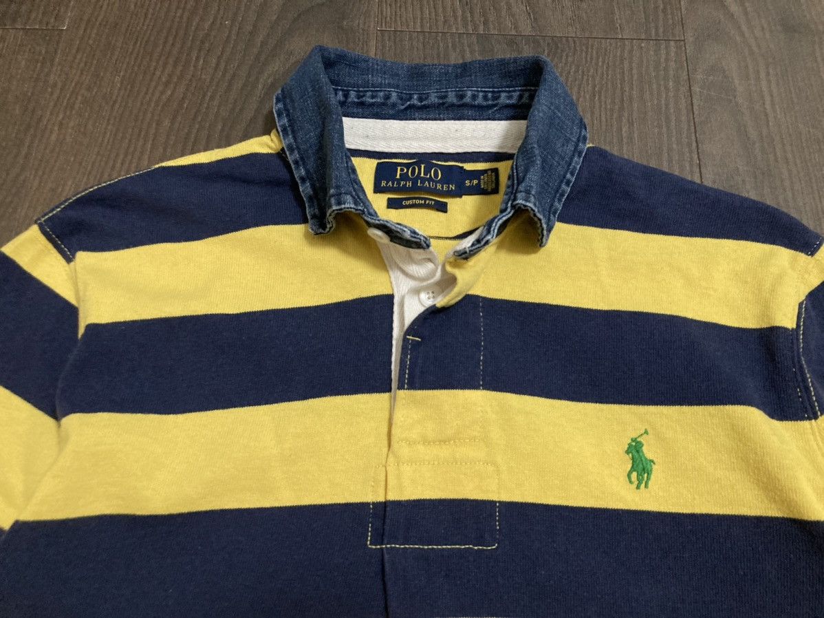 Polo Ralph Lauren × Ralph Lauren × Vintage RALPH LAUREN Striped Rugby Polo Shirt Size US S / EU 44-46 / 1 - 6 Thumbnail