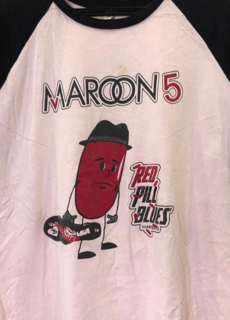 Band Tees Maroon 5 Red Pill Blues Tour 2018 Size US M / EU 48-50 / 2 - 3 Thumbnail