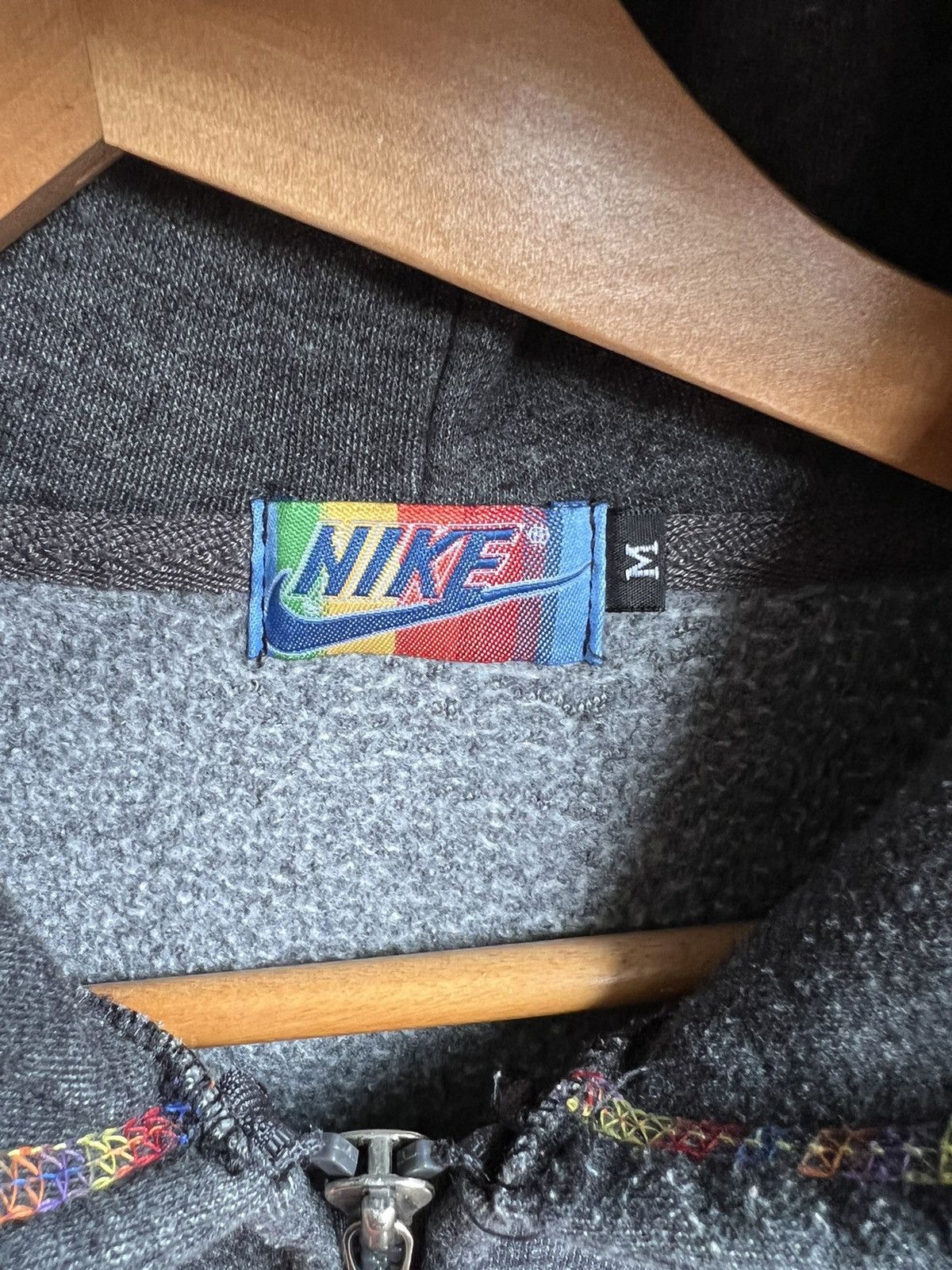 Nike × Vintage Vintage nike zippup Hoodie Sweatshirt Size M / US 6-8 / IT 42-44 - 7 Thumbnail