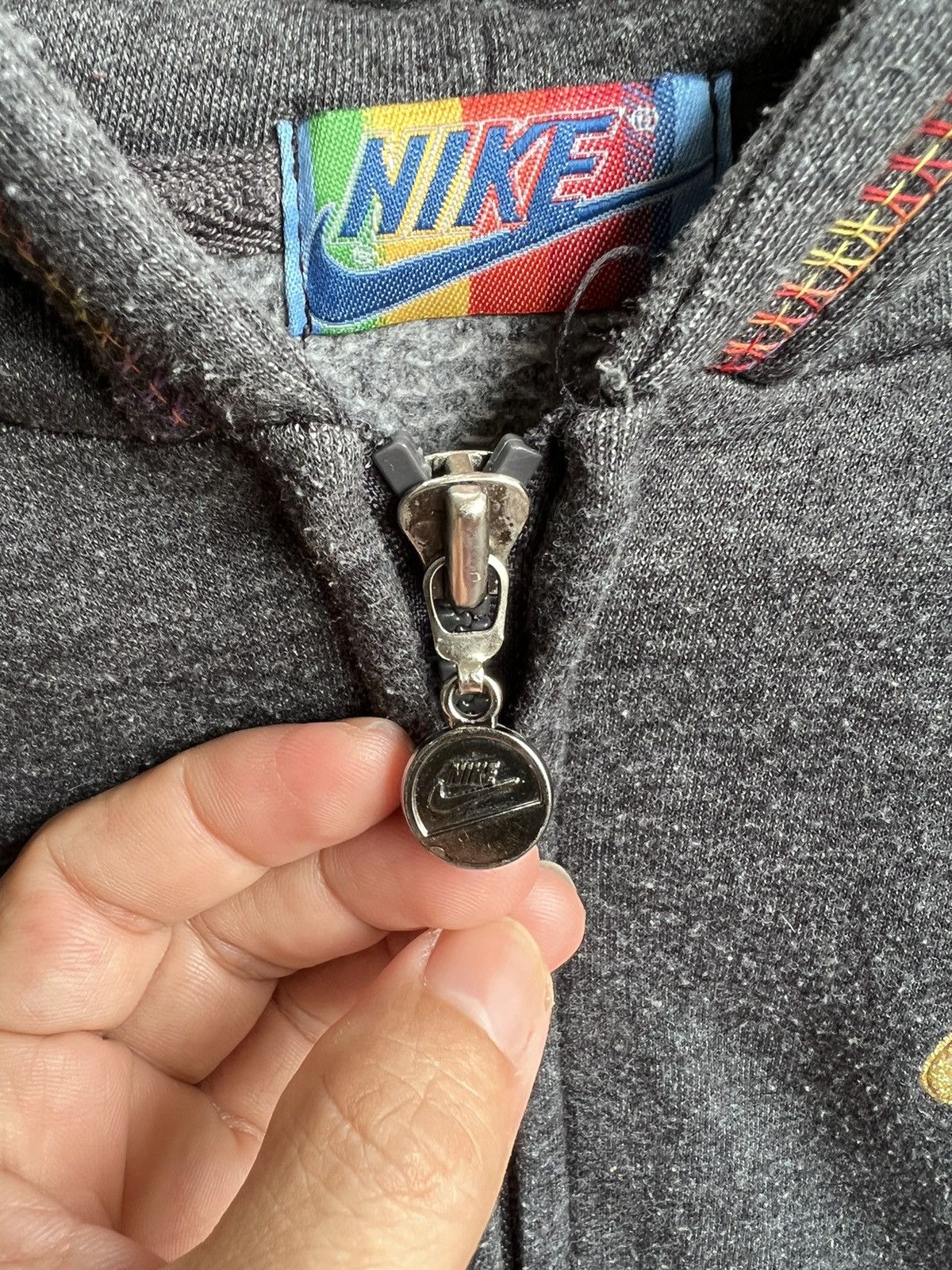 Nike × Vintage Vintage nike zippup Hoodie Sweatshirt Size M / US 6-8 / IT 42-44 - 6 Thumbnail