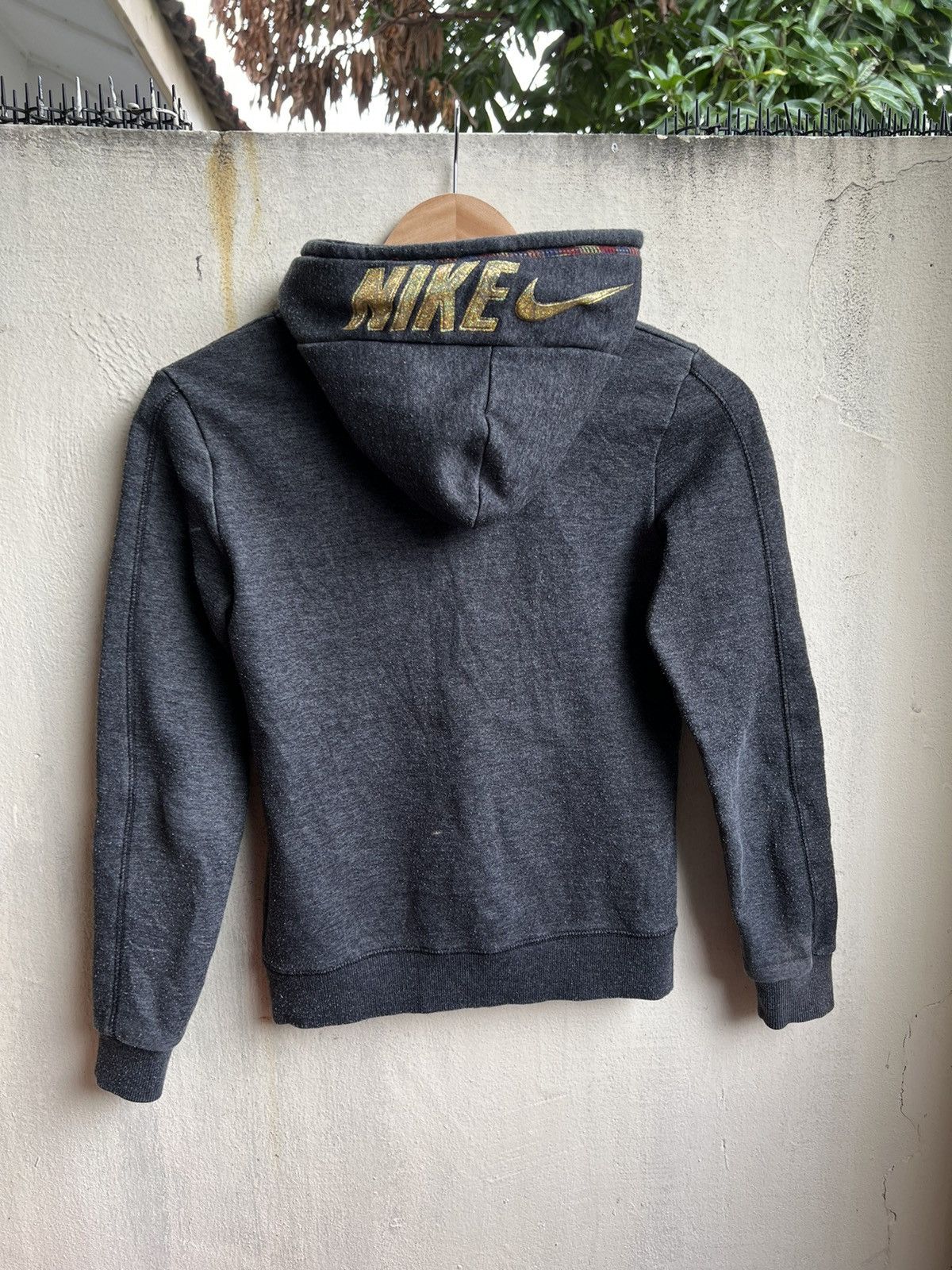 Nike × Vintage Vintage nike zippup Hoodie Sweatshirt Size M / US 6-8 / IT 42-44 - 2 Thumbnail