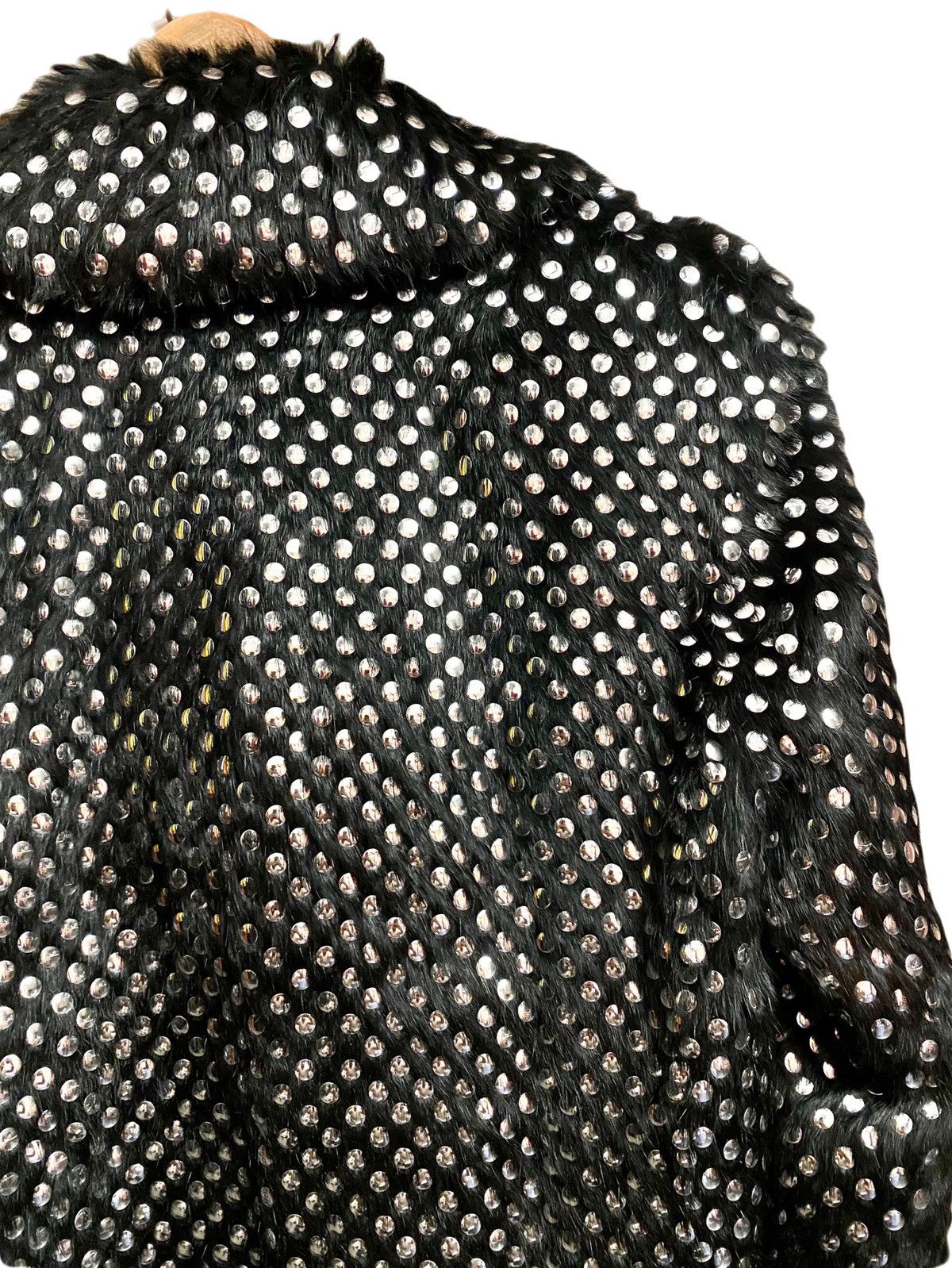 Celine Celine by Slimane runway fur studded coat ss 2019 Size S / US 4 / IT 40 - 11 Thumbnail
