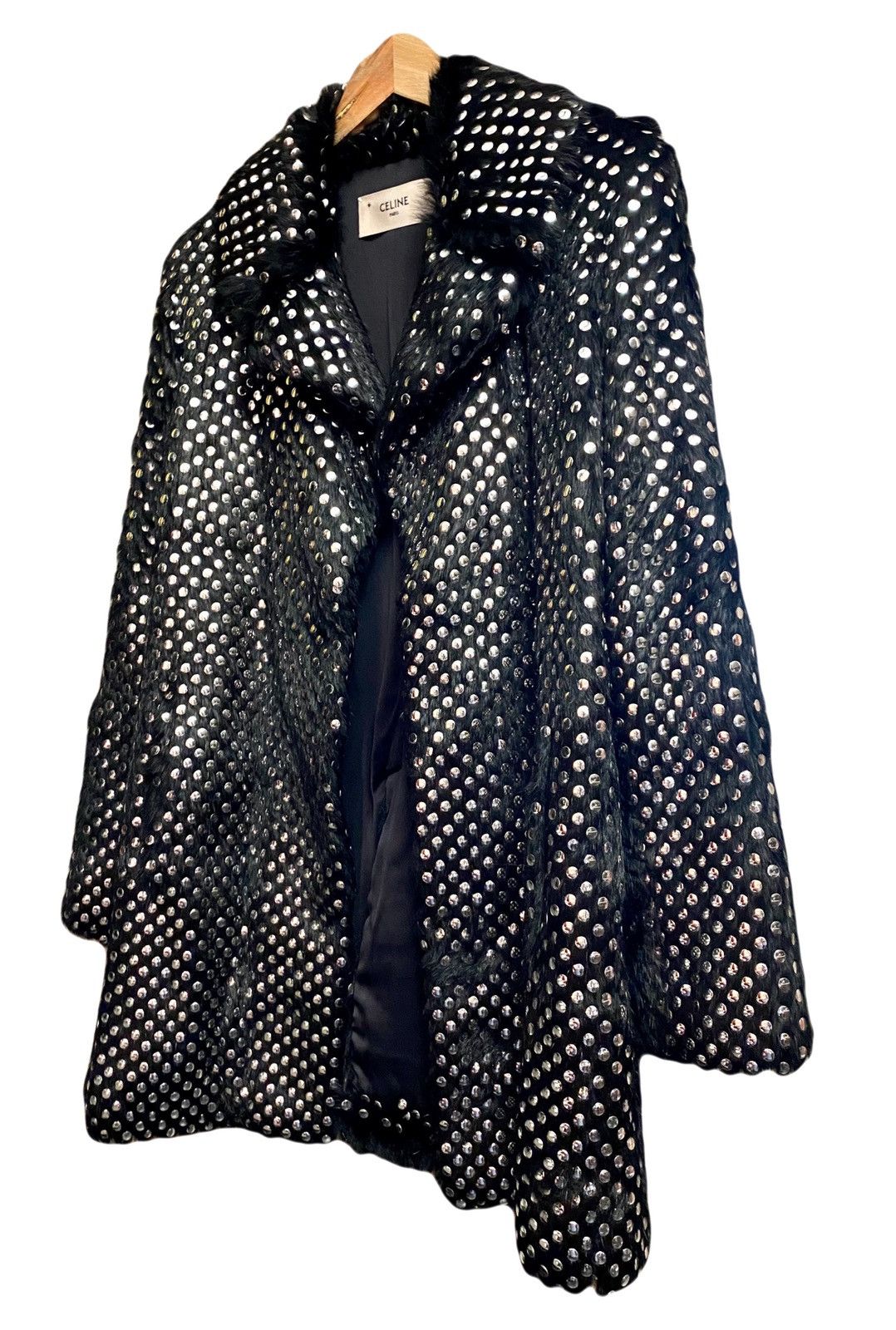 Celine Celine by Slimane runway fur studded coat ss 2019 Size S / US 4 / IT 40 - 13 Thumbnail