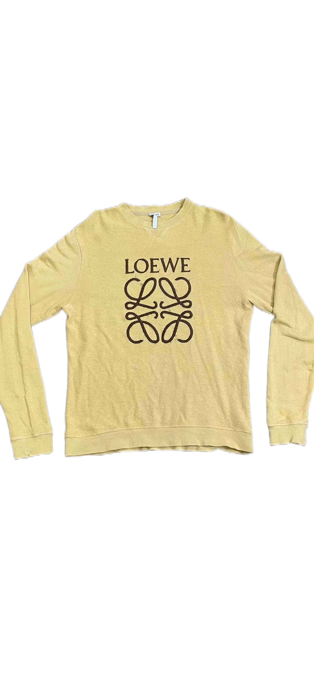 Pre-owned Loewe Knitted Sweatshirt In Yellow