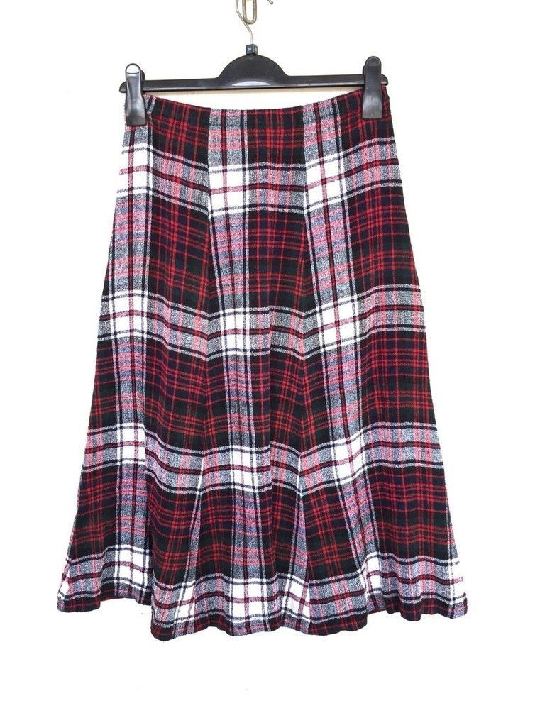 Issey Miyake 💥Final💥Tsumori Chisato Issey Miyake Red Tartan Skirt Size 30" / US 8 / IT 44 - 2 Thumbnail