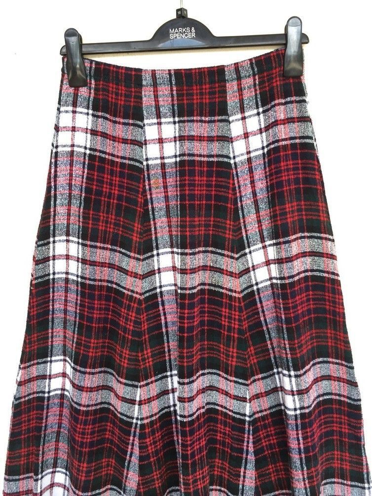 Issey Miyake 💥Final💥Tsumori Chisato Issey Miyake Red Tartan Skirt Size 30" / US 8 / IT 44 - 3 Thumbnail