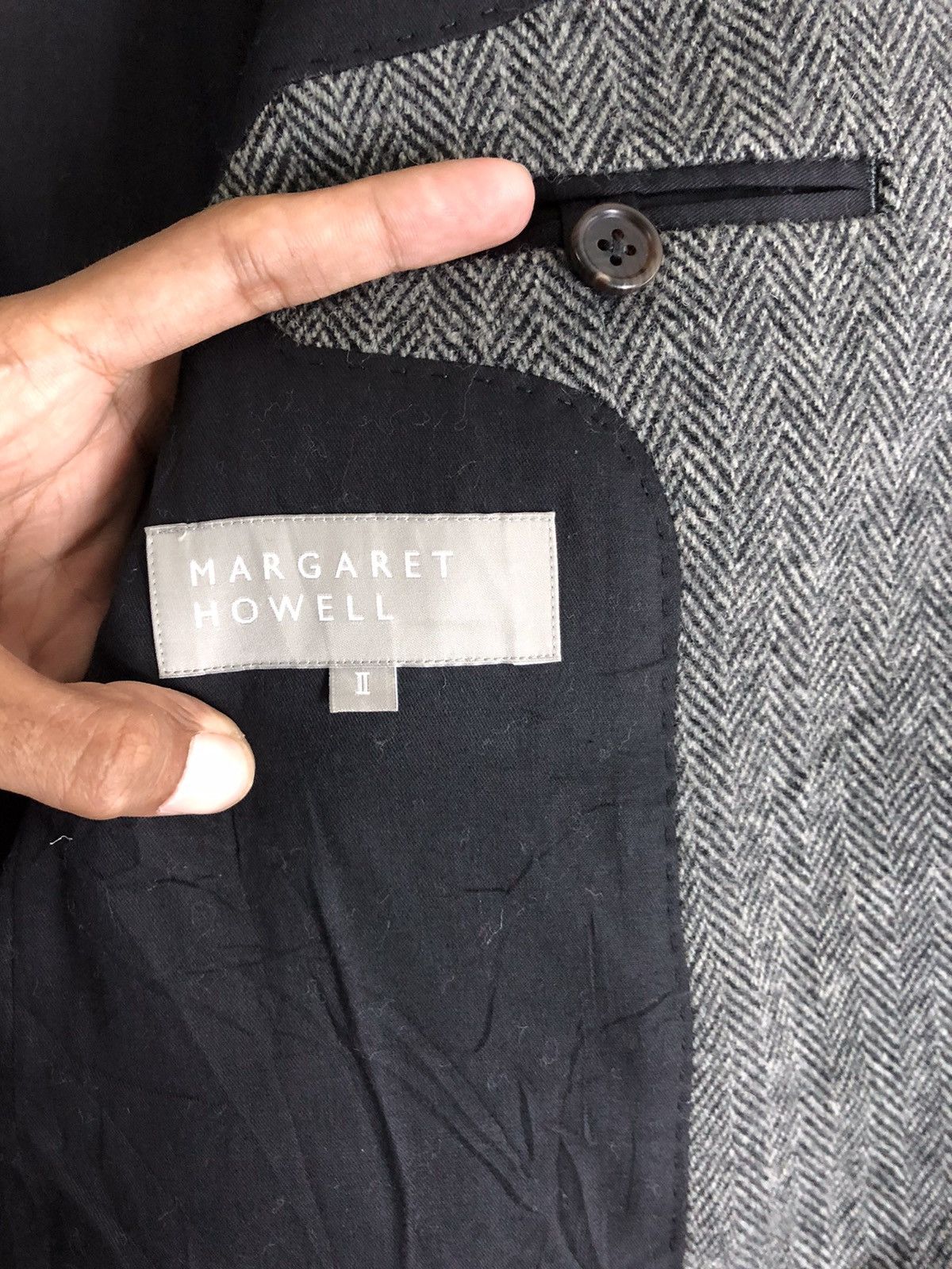 Margaret Howell 🔥MARGARET HOWELL HARRINGBONE TWILL JACKET FOR LADIES Size ONE SIZE - 9 Thumbnail