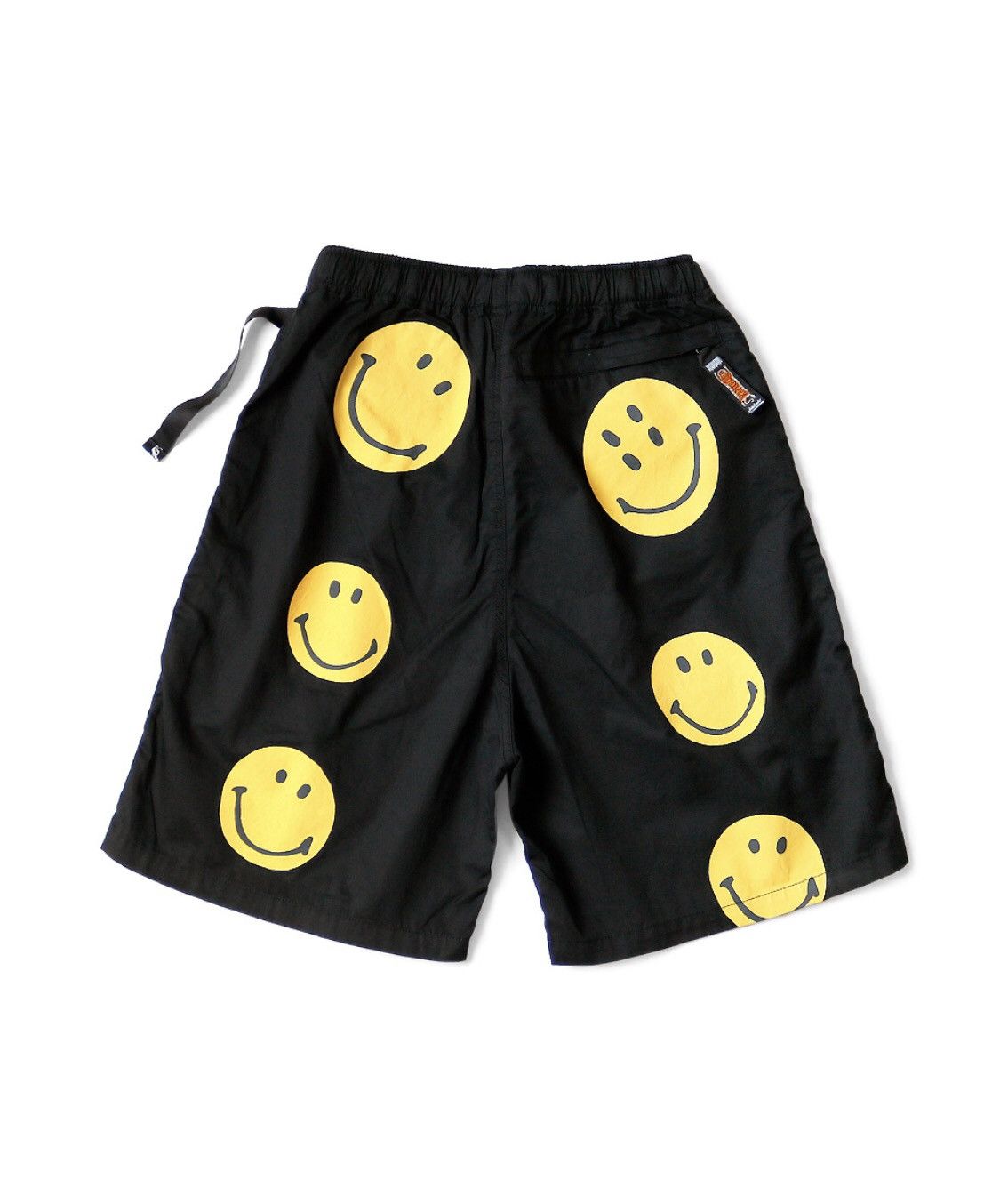 image of Kapital Combed Rain Smile Smiley Easy Shorts Size 3 in Black, Men's