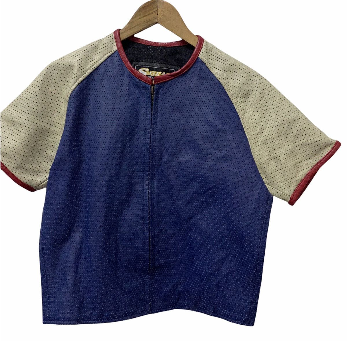 Honda × Indian Motorcycle RARE 🇯🇵 JAPAN S:GEAR MOTORCYCLE RIDER PINHOLE LEATHER JACKET Size US S / EU 44-46 / 1 - 5 Thumbnail