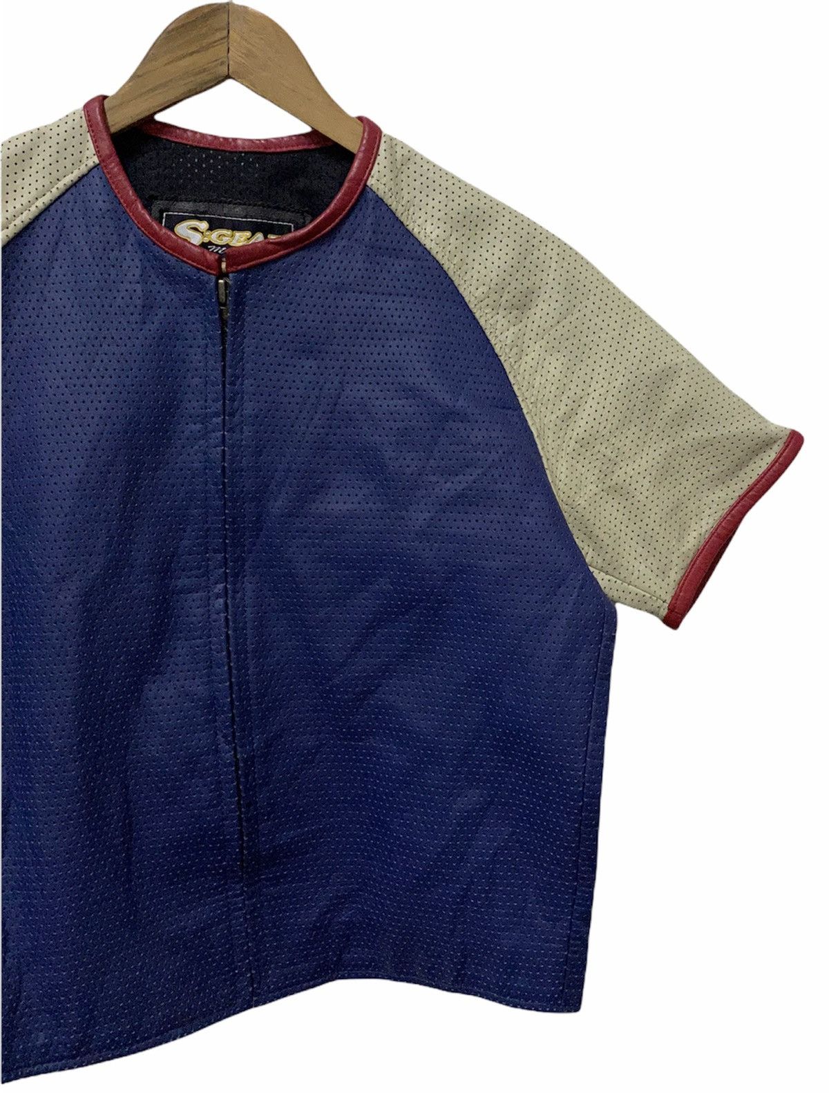 Honda × Indian Motorcycle RARE 🇯🇵 JAPAN S:GEAR MOTORCYCLE RIDER PINHOLE LEATHER JACKET Size US S / EU 44-46 / 1 - 6 Thumbnail