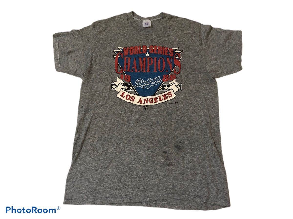 Logo 7 × MLB × Vintage Vintage 80s MLB Dodgers Los Angeles tees 15 rayon size M Size US M / EU 48-50 / 2 - 1 Thumbnail