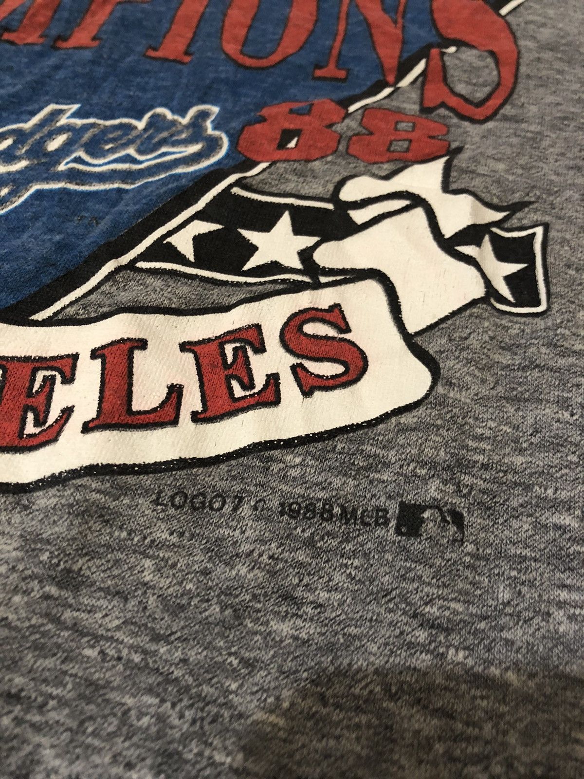 Logo 7 × MLB × Vintage Vintage 80s MLB Dodgers Los Angeles tees 15 rayon size M Size US M / EU 48-50 / 2 - 3 Thumbnail