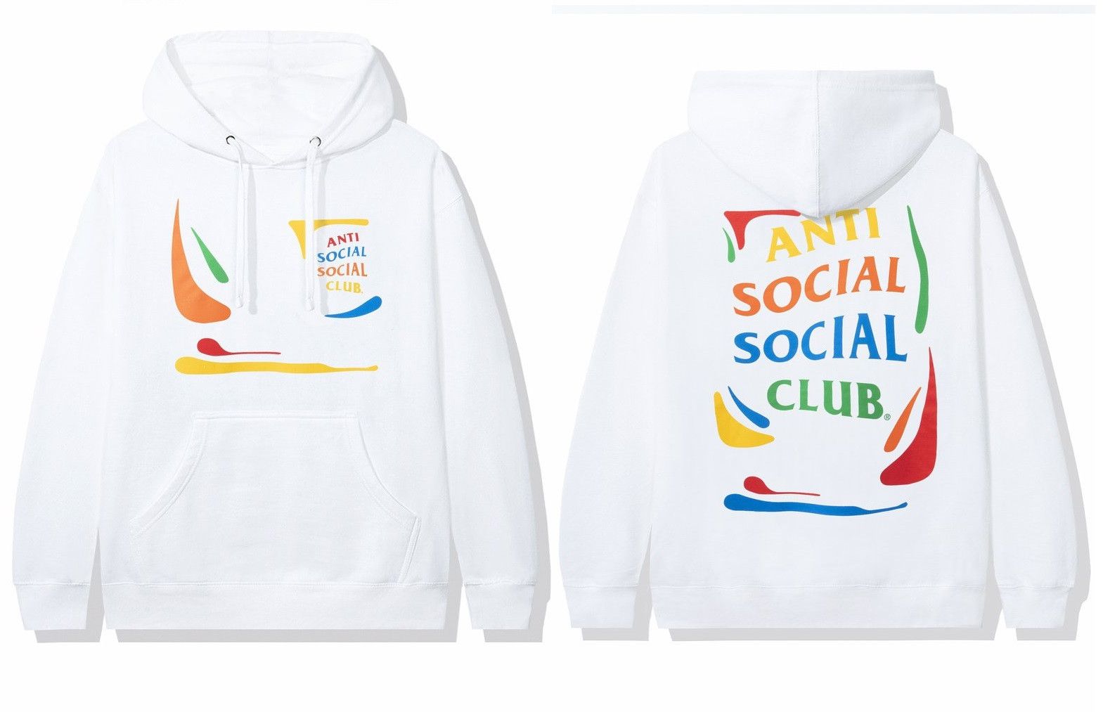 DS Anti Social Social Club ASSC Black Logo KKOCH White Hoodie Supreme Bape  Kith