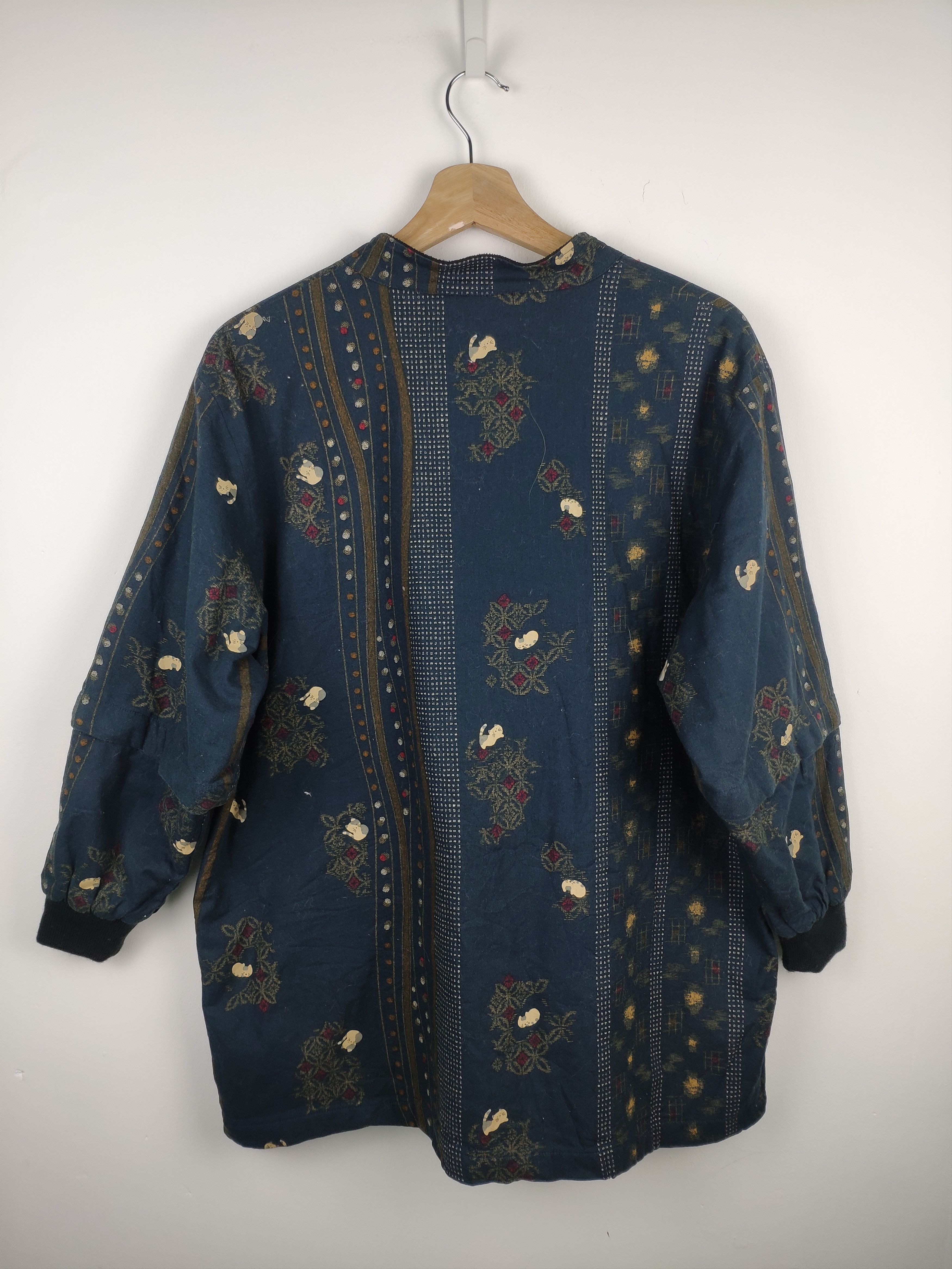 Japanese Brand × Le Grande Bleu (L.G.B.) × Vintage Steal 💥 Vintage Japanese Cardigan Jacket Fullprint Size US M / EU 48-50 / 2 - 9 Thumbnail