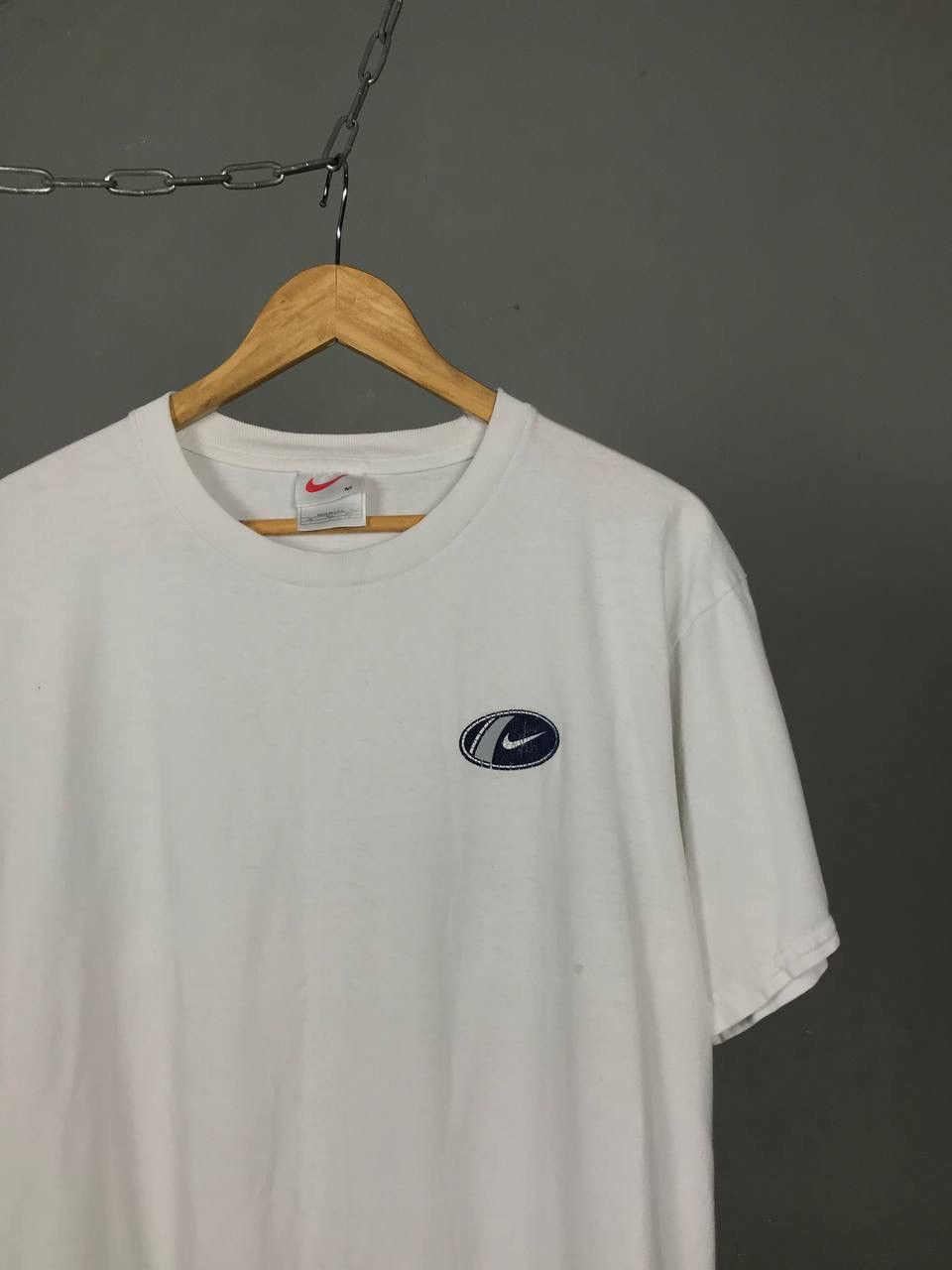 Nike × Vintage Nike swoosh streetwear vintage made in USA tee Size US M / EU 48-50 / 2 - 2 Thumbnail