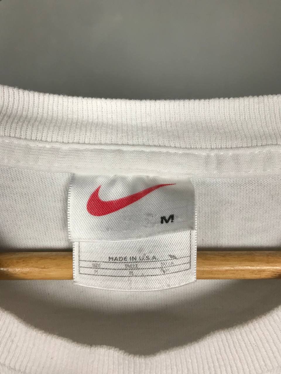 Nike × Vintage Nike swoosh streetwear vintage made in USA tee Size US M / EU 48-50 / 2 - 3 Thumbnail