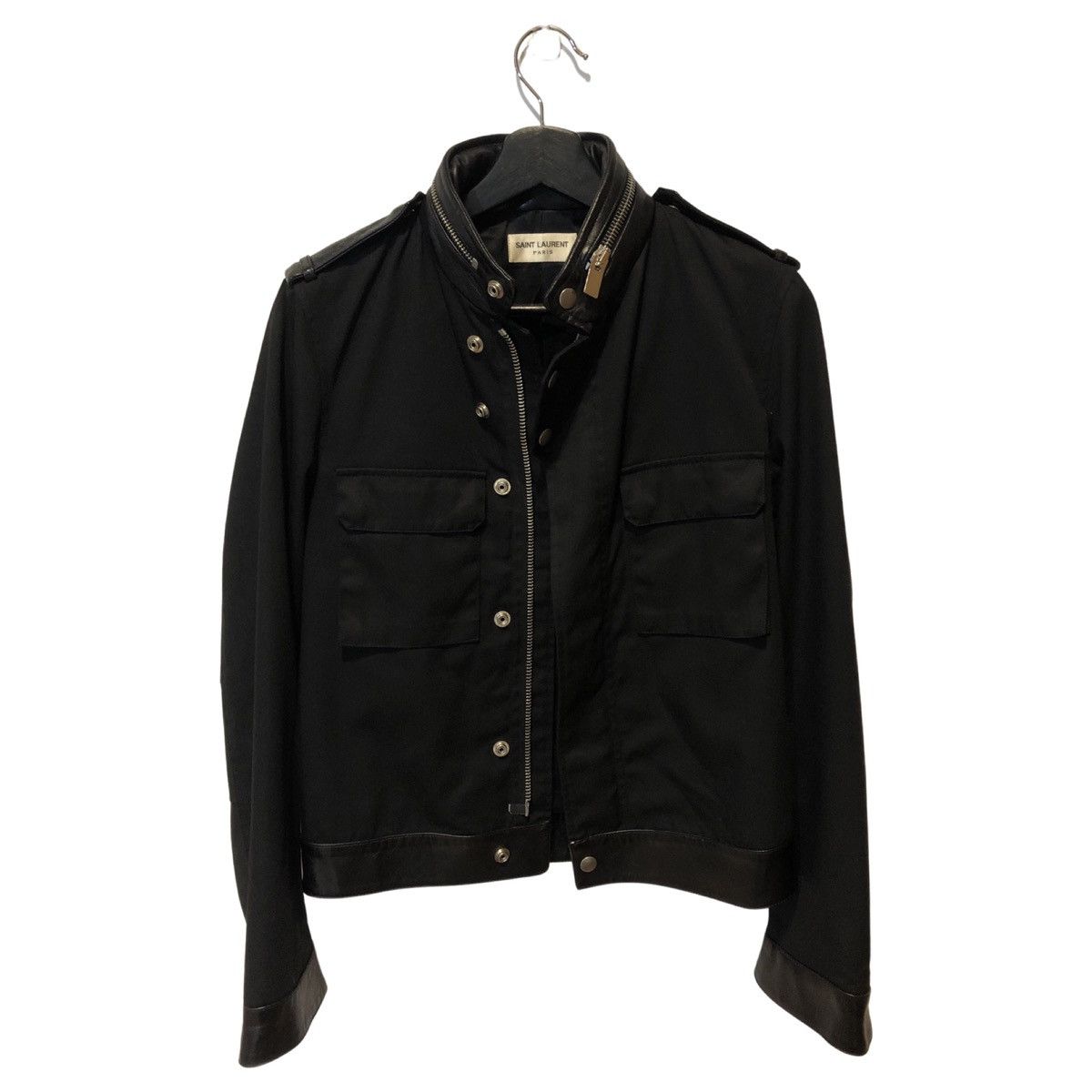 image of Saint Laurent Paris Ss13 Super Cargo Pocket Officer in Black, Men's (Size Small)